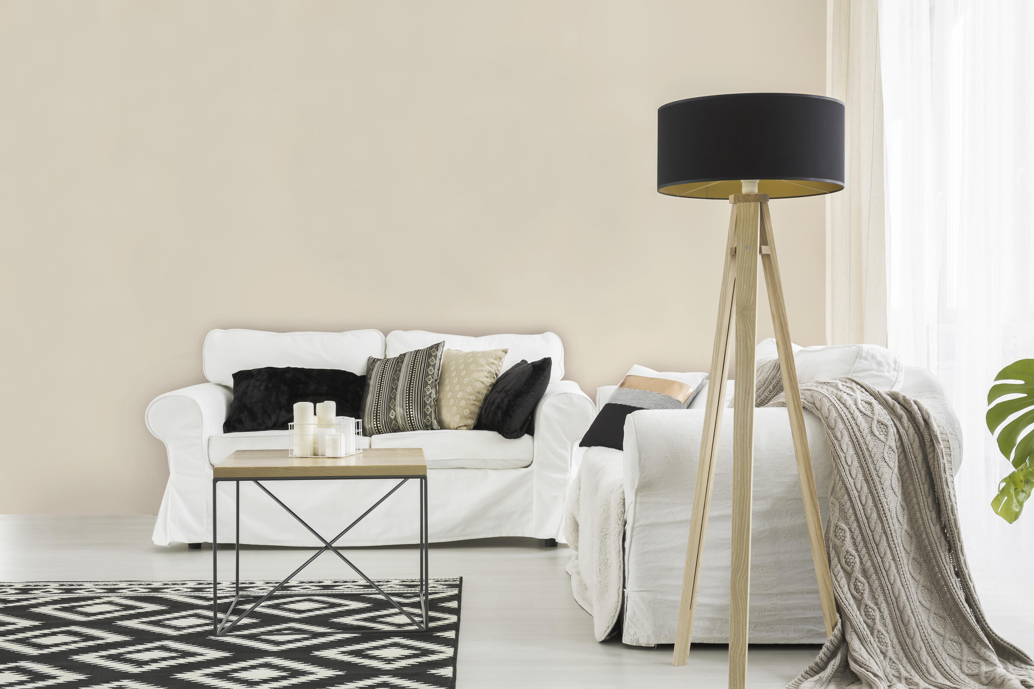 Peinture mur, boiserie, radiateur blanc cassé satin RIPOLIN , 0.5L - 4