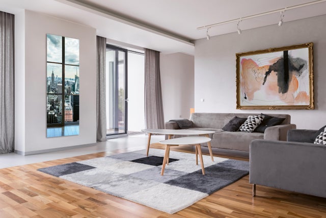 Radiateur électrique rayonnement 1000W DECOWATT Fenêtres sur manhattan vertical