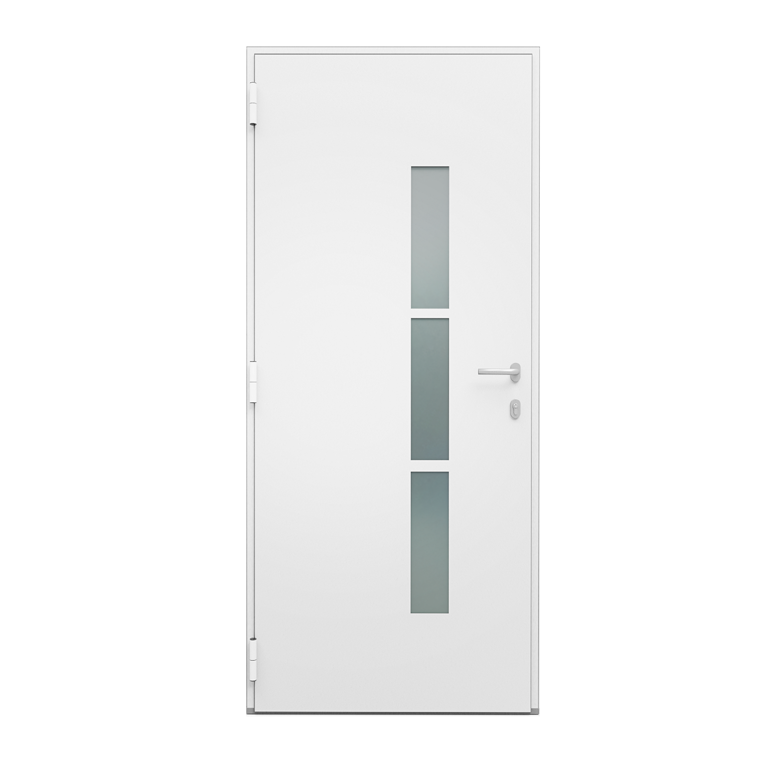 Porte d'entrée Alu Kezia 2 Essentiel H.215 x l.90 cm gris anthr., p. droit - 2