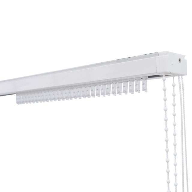 Rail pour store californien Store californien, aluminium blanc, 200 cm