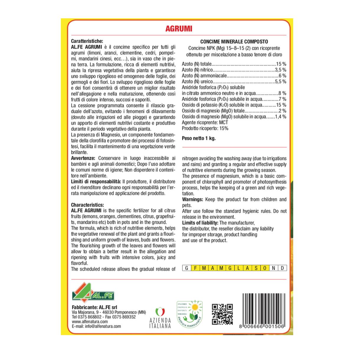 Concime granulato AL.FE per agrumi 1 kg - 3