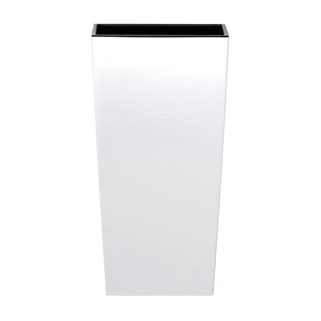 Vaso per piante e fiori HARLEM PROSPERPLAST in polipropilene bianco H 61 cm L 32.5 x P 32.5 cm