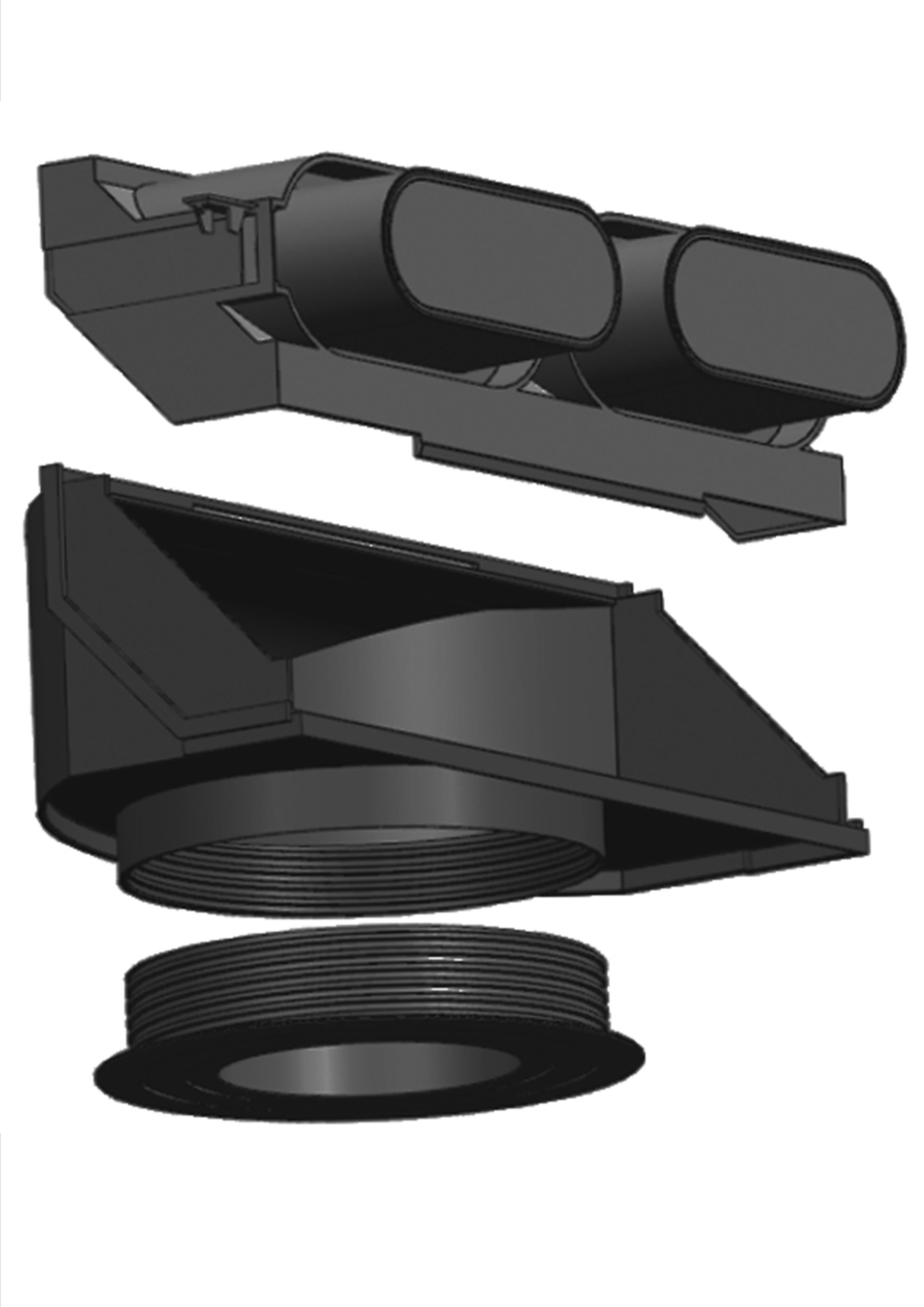 Adaptateur pour connection de bouche pvc S&P, Diam.125/80/100/125 mm Abm 50 - 2