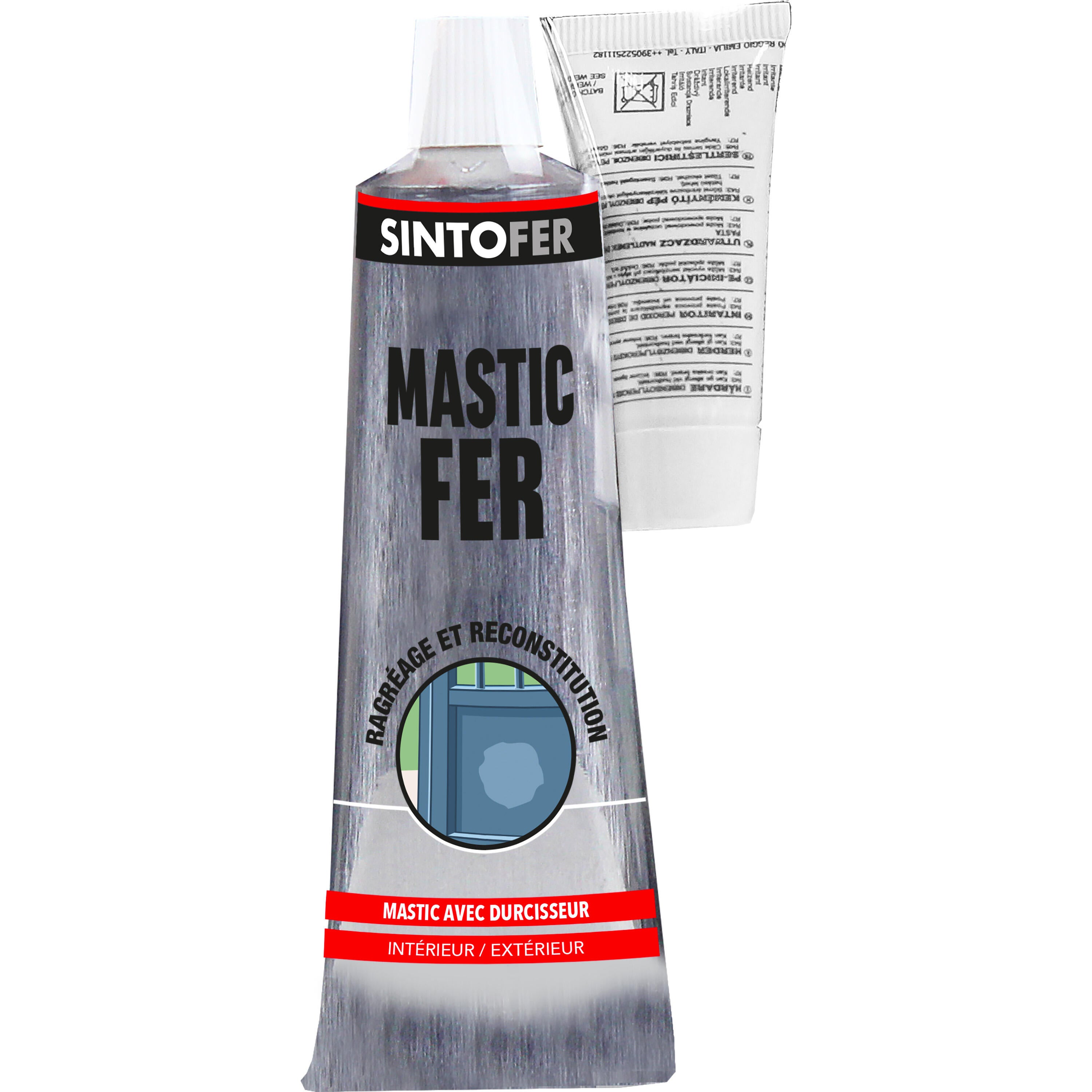 Mastic Répare métal avec durcisseur SINTOFER blanc 115 g - 2
