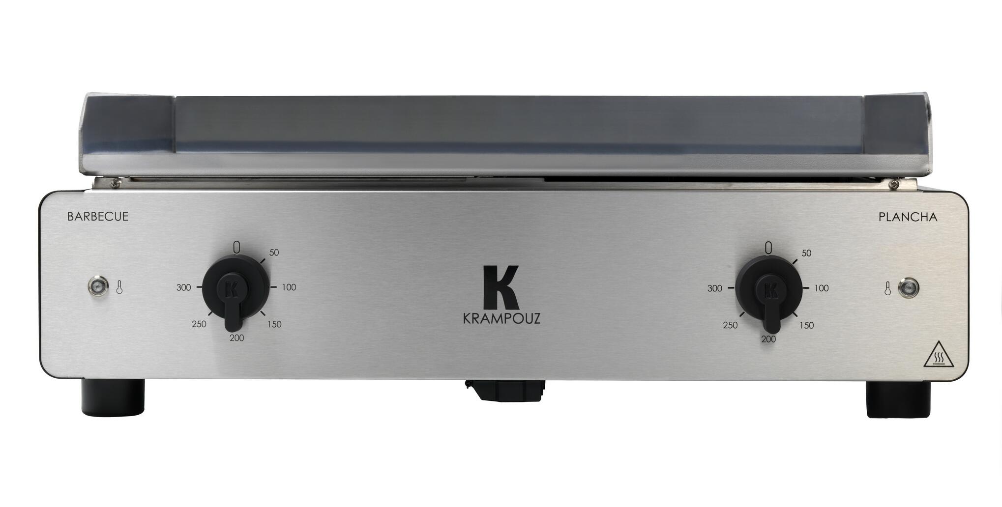 Barbecue et plancha électrique KRAMPOUZ Duo K, inox et noir - 2