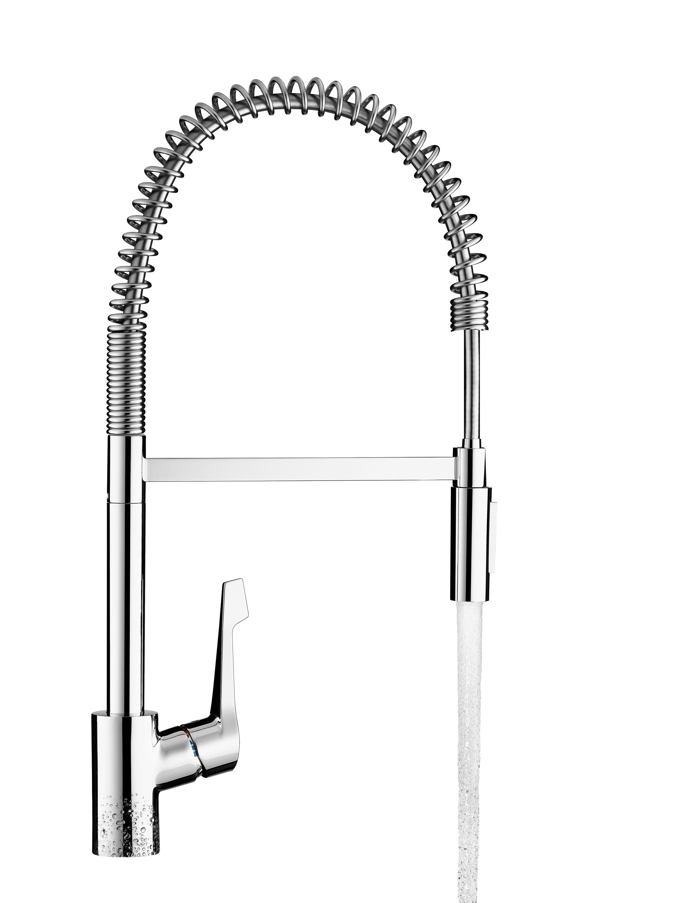 Rubinetto da cucina con doccetta a collo di cigno Cento XXL cromo lucido HANSGROHE - 6