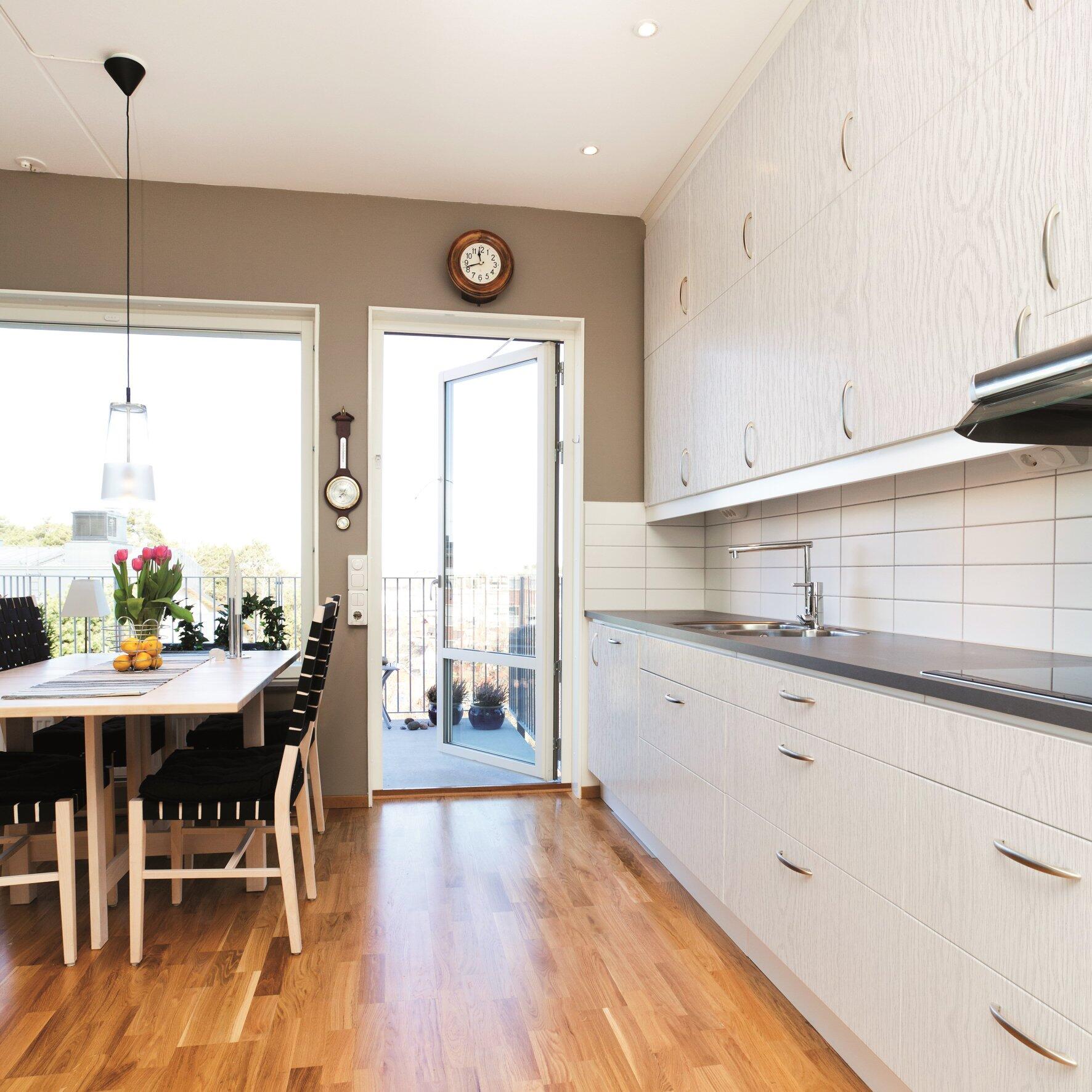 Revêtement adhésif Bois, blanc, 2 m x 0.67 m - 2