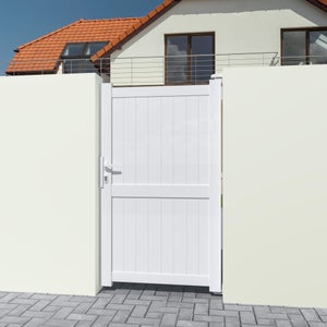 Portillon battant PRIMO Matisse, l.100 x H.180 cm, blanc