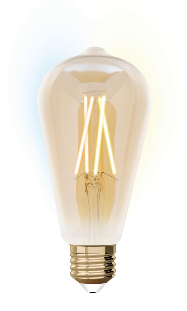 Ampoule led connectée, Edison E27, 806lm = 60W, changement de blanc chaud à blan