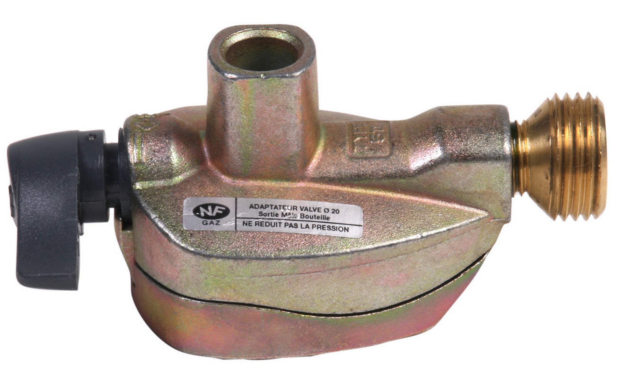 Robinet adaptateur gaz butane / propane pour elfi et twinny x Diam.20mm, GAZINOX - 3