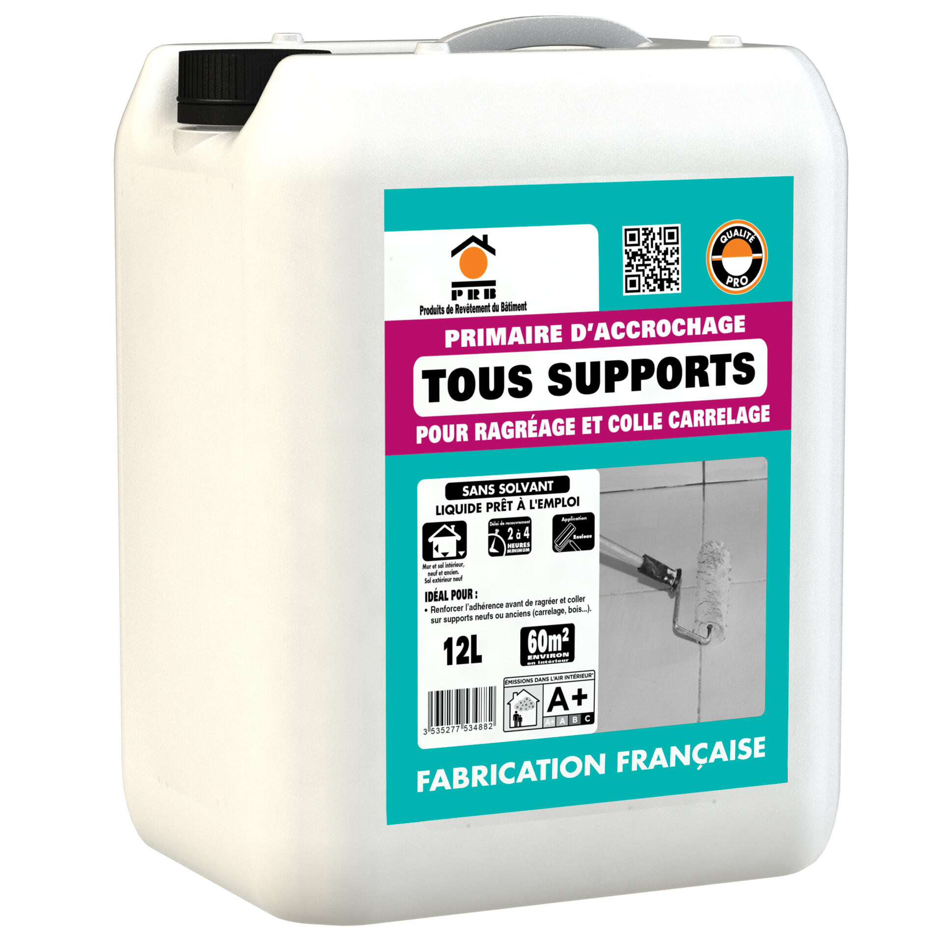 Primaire D'accrochage Sol Tous Supports PRB, 12 L | Leroy Merlin