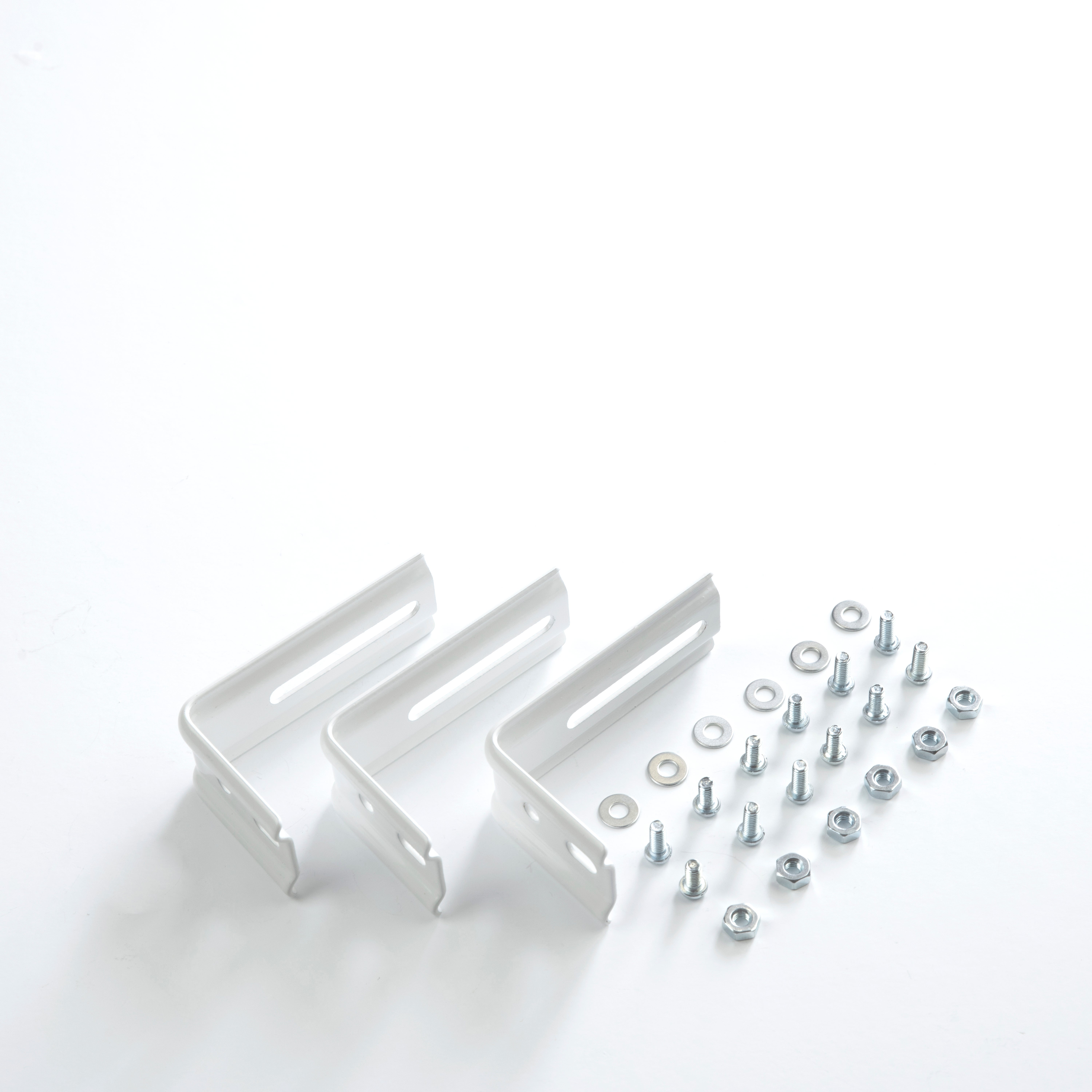 Lot de 3 équerres murales blanc pour tout type de store, 2.5 à 7 cm - 2