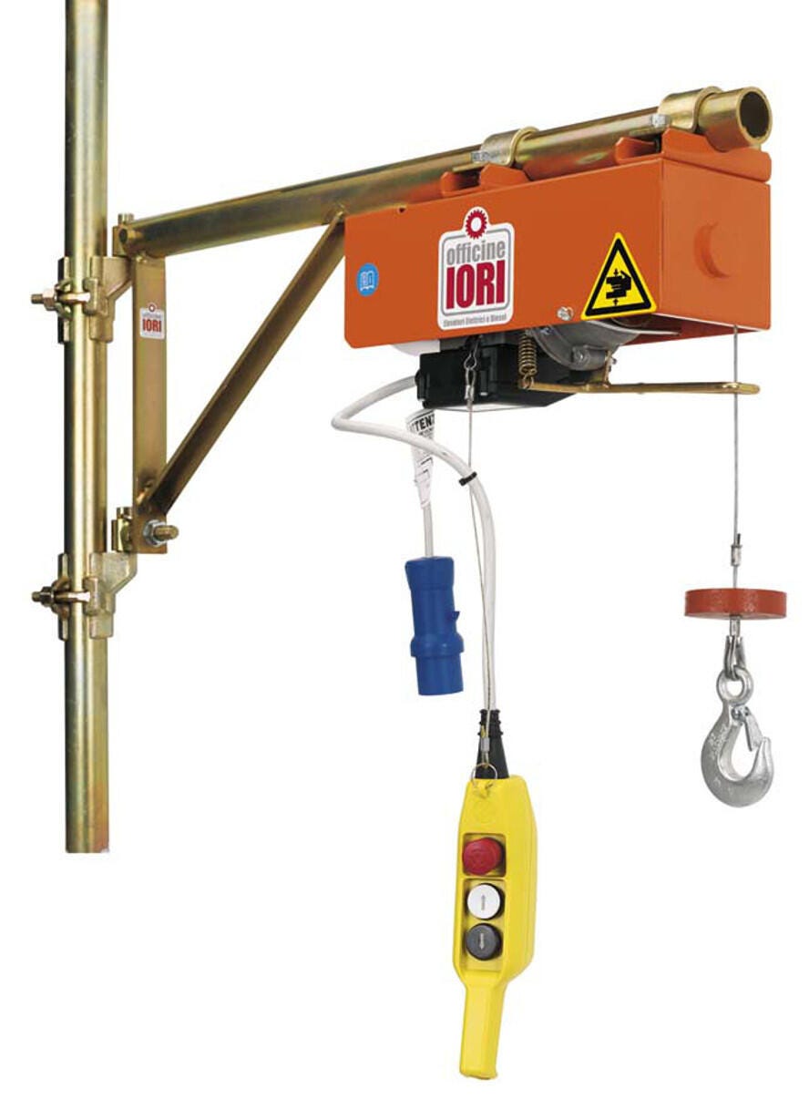 Paranco Elettrico 100/200 Kg - Argano Professionale 230V Con Freno E Interruttore Emergenza - Foto 3