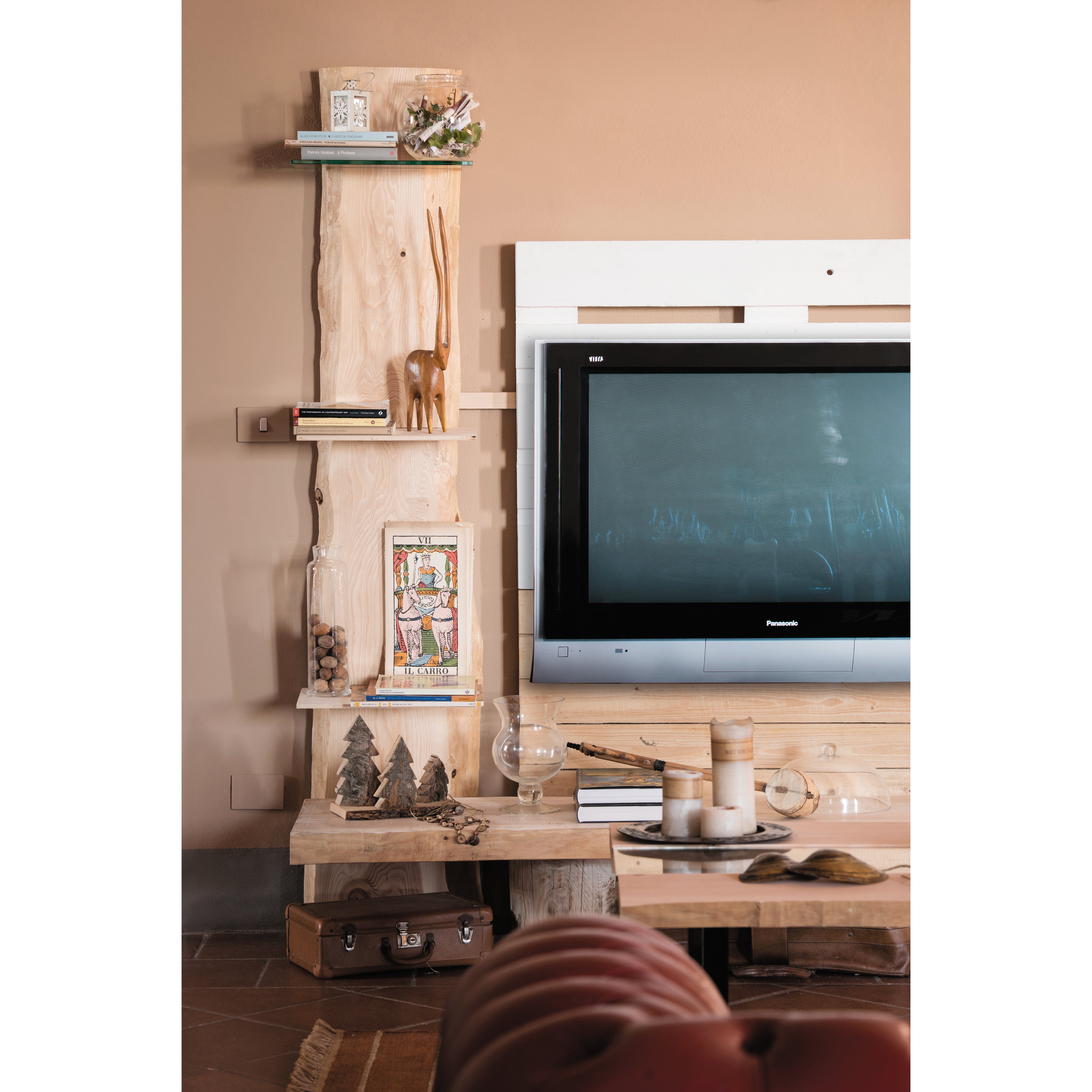 Tavola rettangolare in abete grezzo 2000 x 380 mm spessore 50 mm - 2