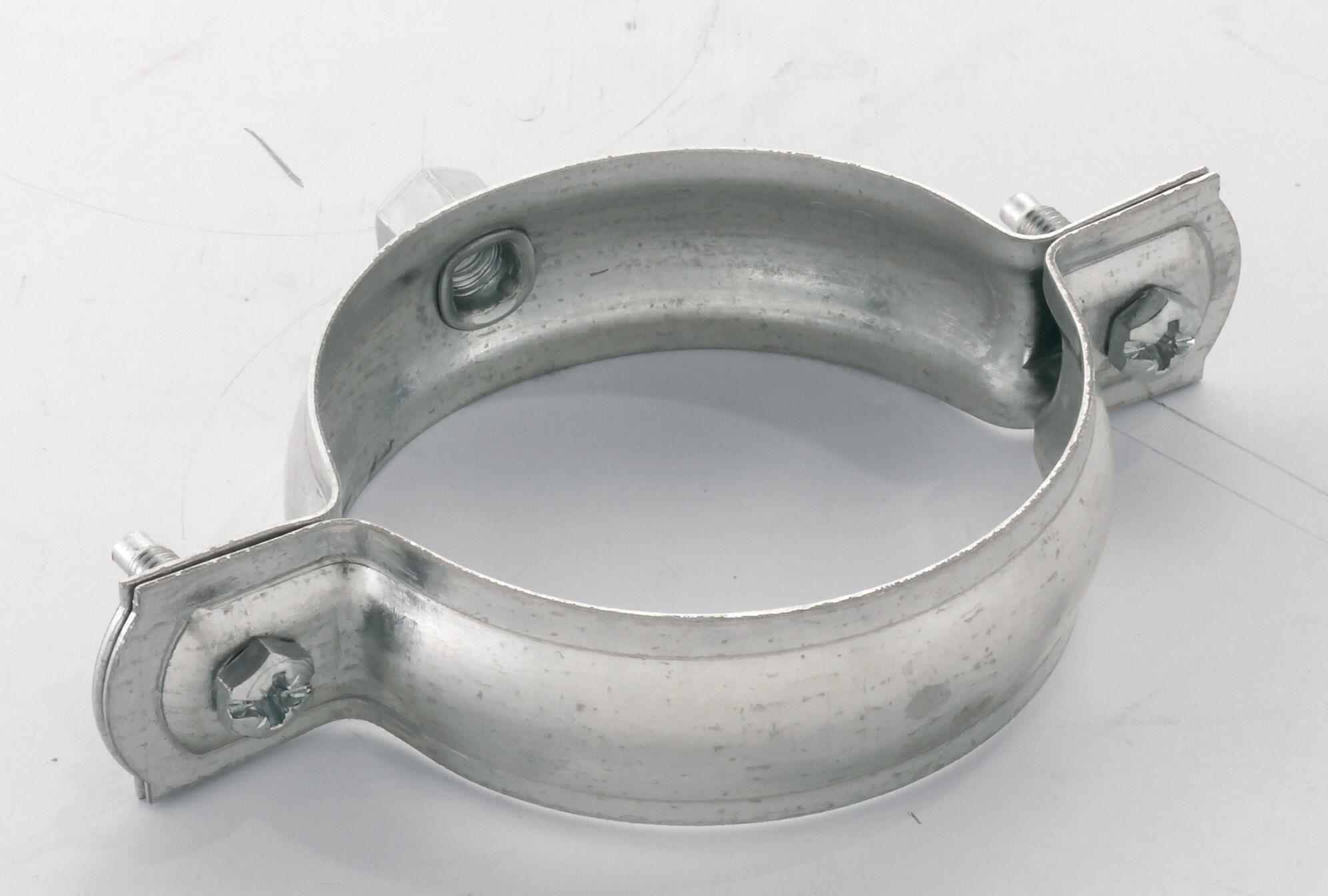 Collier à embase taraudée gris acier galvanisé | Leroy Merlin