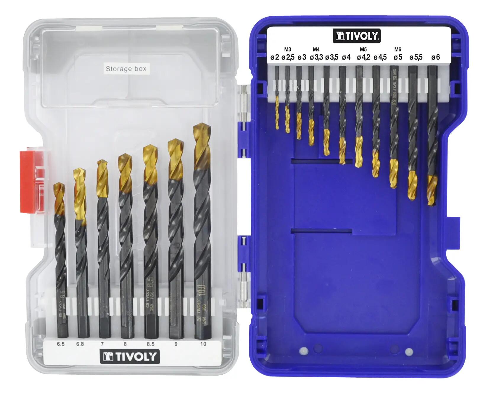 Lot de 18 Forets à métal, Diam.2 à 10 mm TIVOLY - 2
