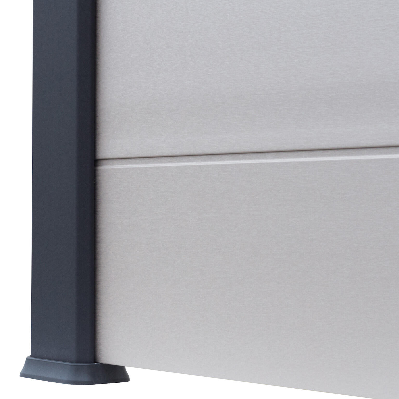 Poste en H de PVC 6 x 9 x 230 cm gris antracita - 12