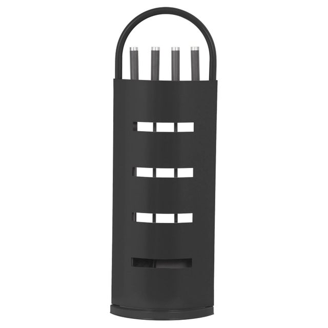 Serviteur acier noir LE MARQUIER Elaia, 4 accessoires