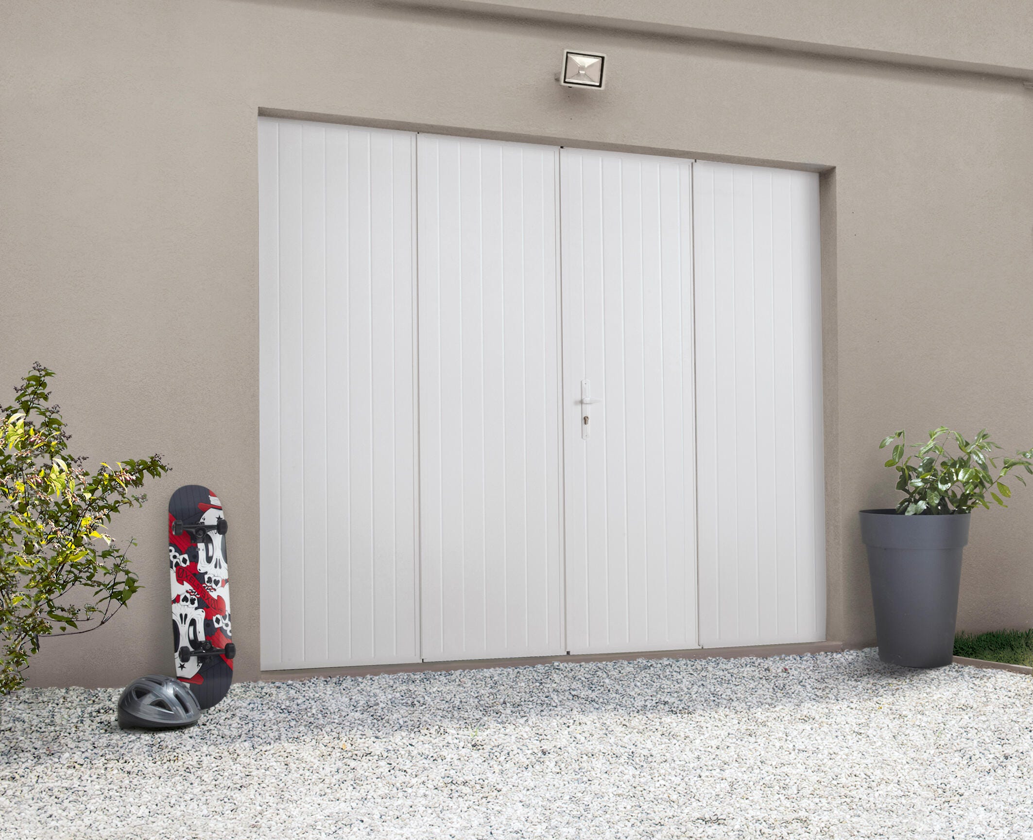 Porte De Garage Pliante Manuelle ARTENS Essentiel 200 X 240 Cm Avec porte-de-garage-pliante-manuelle-artens-essentiel-200-x-240-cm-avec