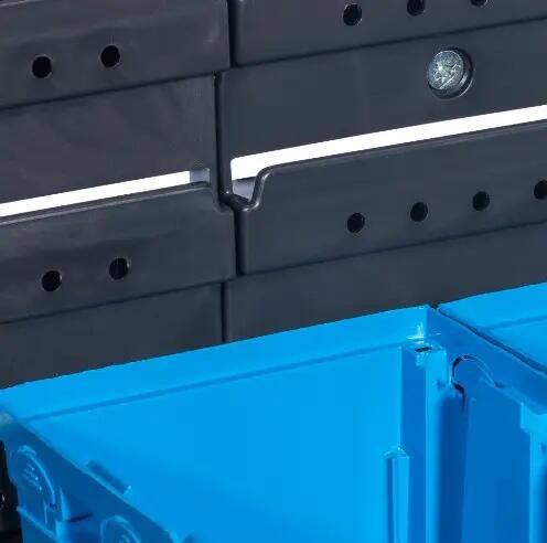 Kit mural de rangement en plastique ALLIT 455125, L.124 x P.15 x H.54 cm - 8