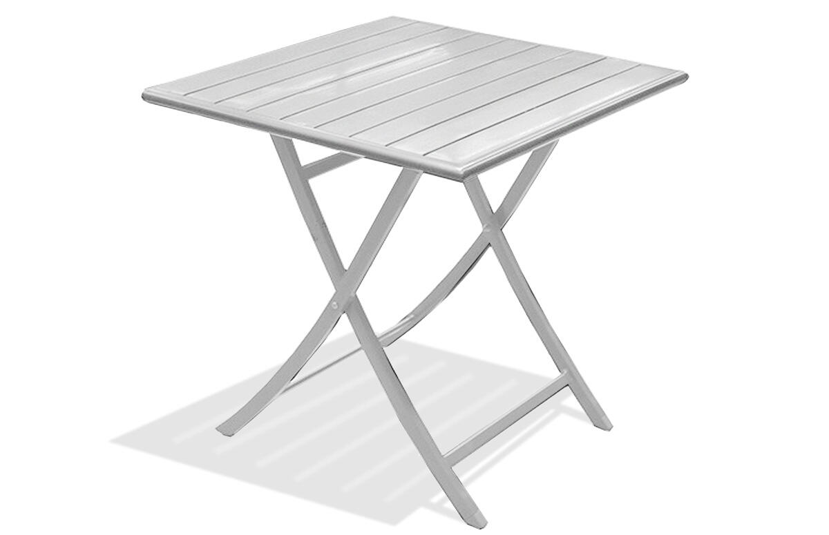 Table De Jardin Pliable Skandika MASI - 180 Cm, Charge 200 Kg, Plateau Recyclé, Structure Acier, Résistante Aux Intempéries, Pour Camping, Jardin, Terrasse