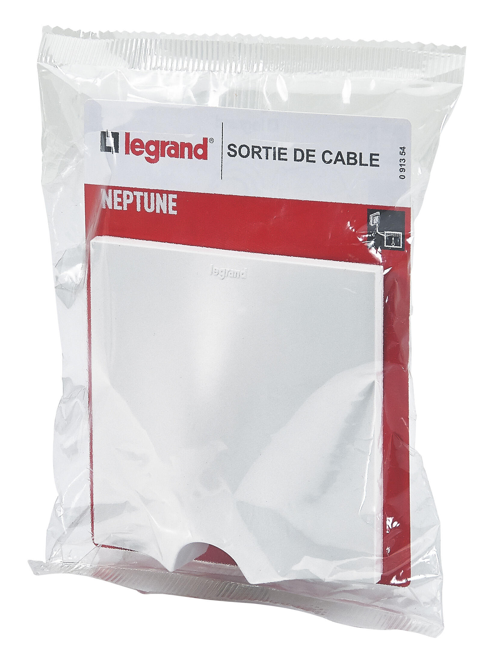 Sortie de câble Neptune, blanc, LEGRAND - 7