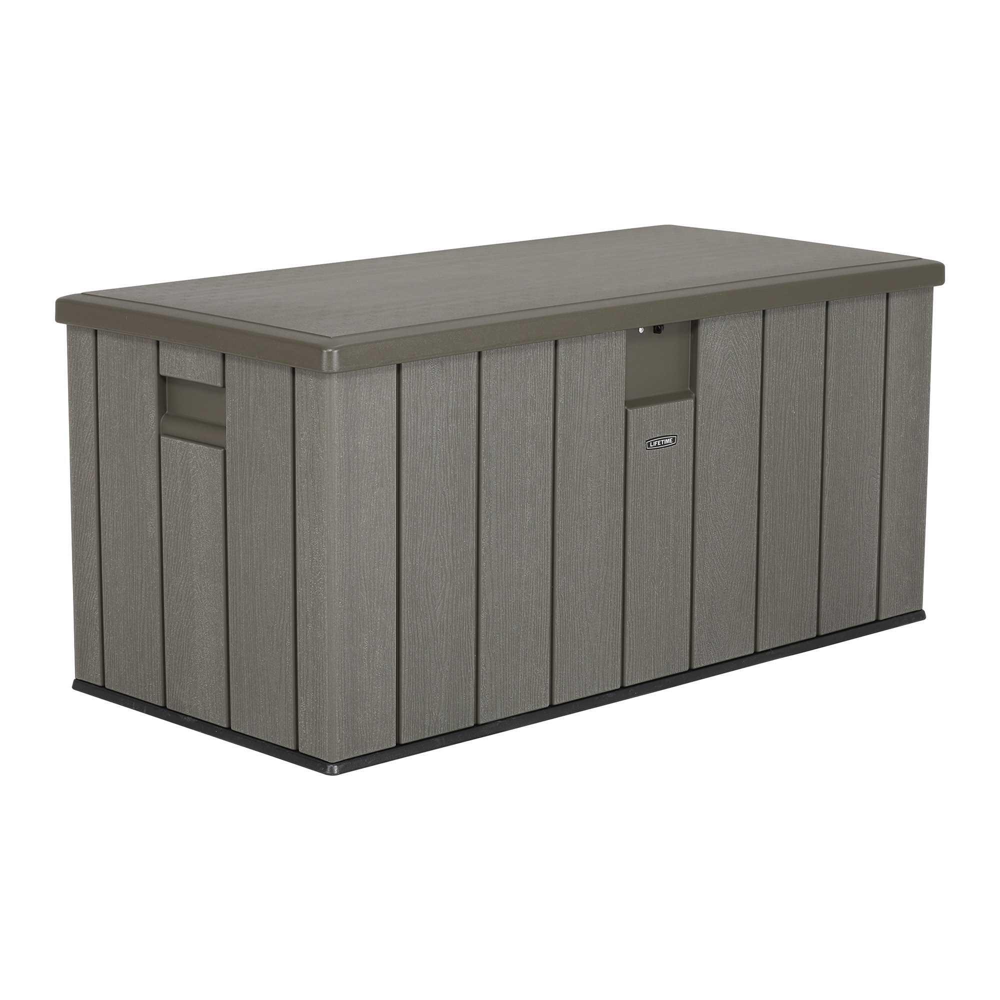 Arcón de resina para exterior lifetime 92317 152 x 72 x 72 cm y capacidad de 567.8 l
