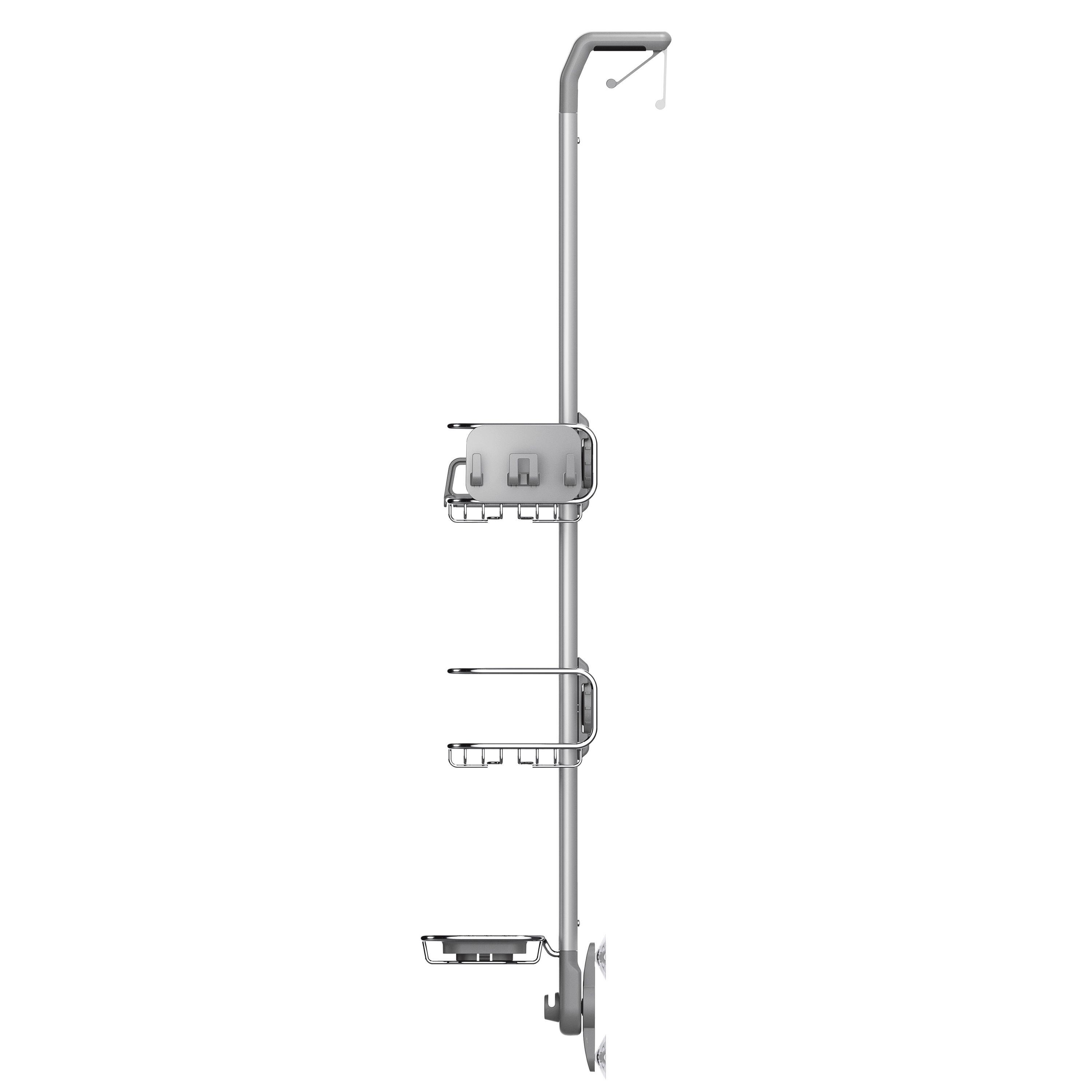 Etagère de douche gris à suspendre paroi de douche SIMPLEHUMAN - 3