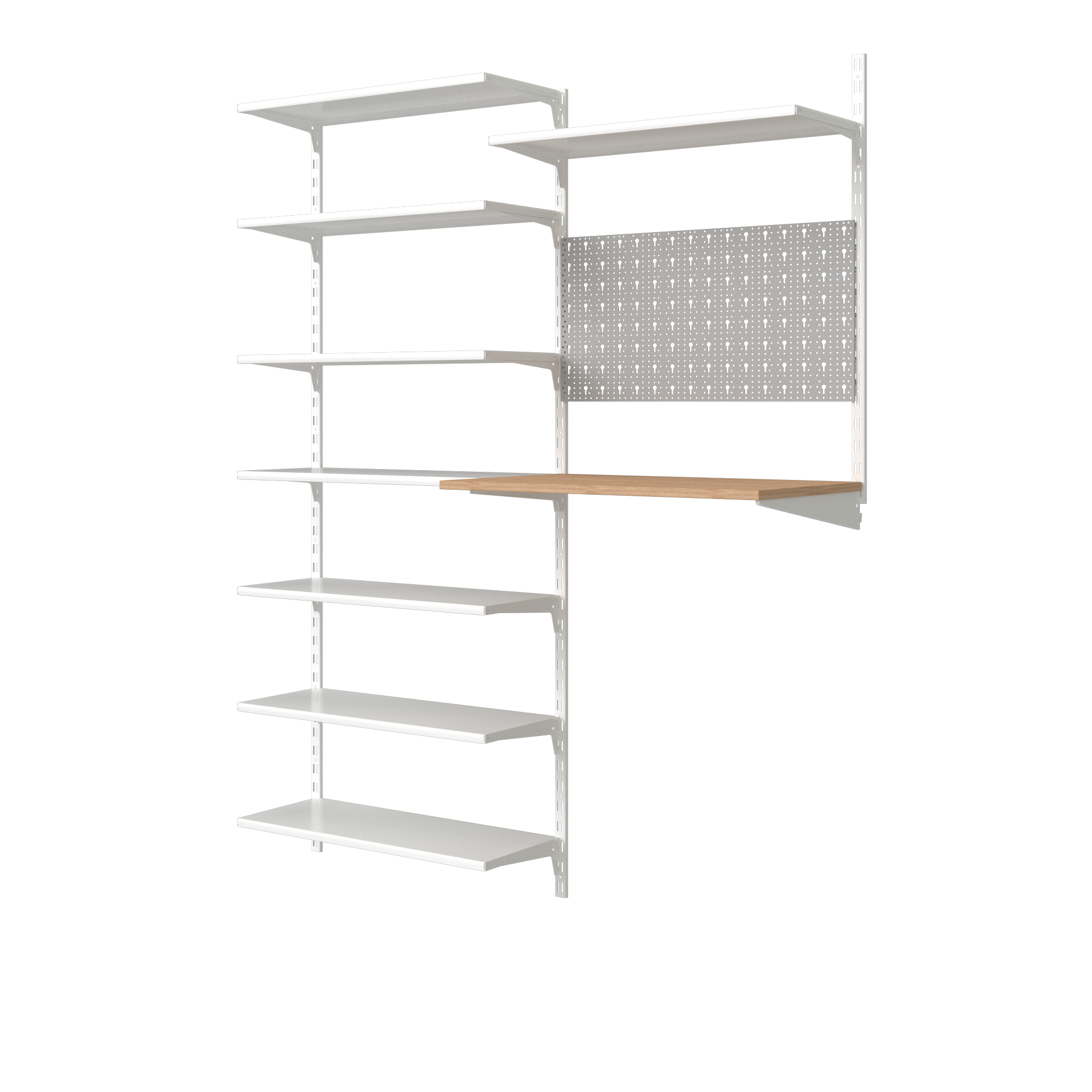 Cremagliera doppia Spaceo H 200 x L 0.25 cm, Sp 1.5 mm bianco - 39