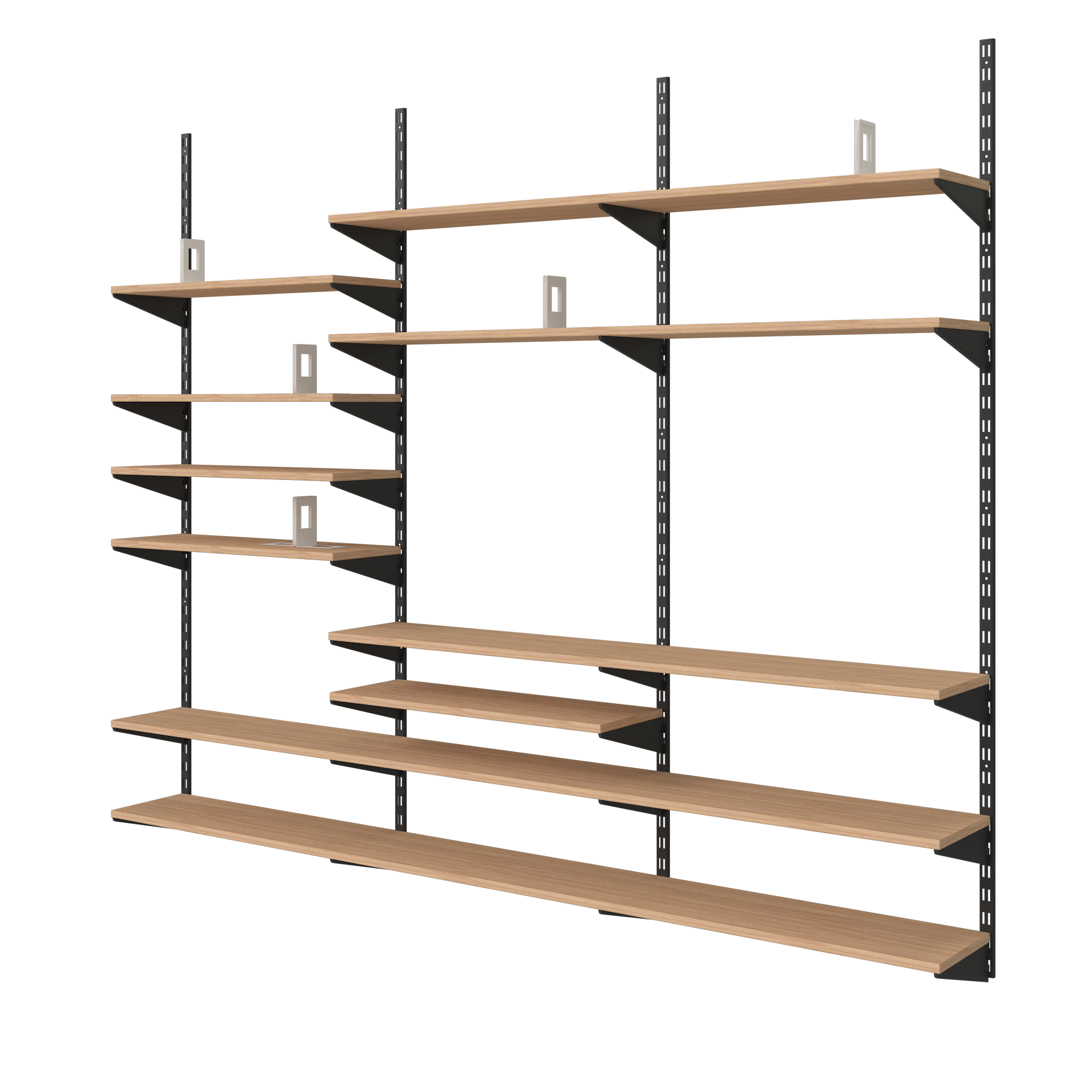 Crémaillère double acier, H.200 cm entraxe 50 mm - 8