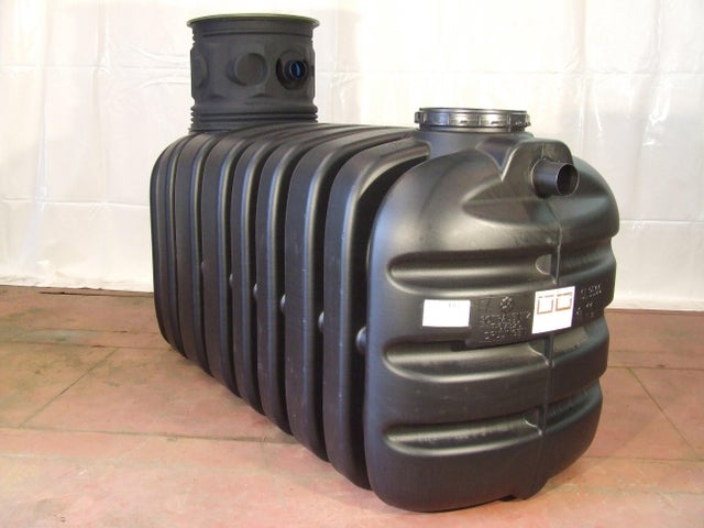 Cuve récupération eau de pluie enterrée 3500L, noire, SOTRALENTZ