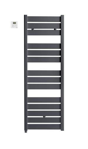 Sèche-serviettes électrique ACOVA 750W, H.147.7 x l.50 cm Madras anthracite