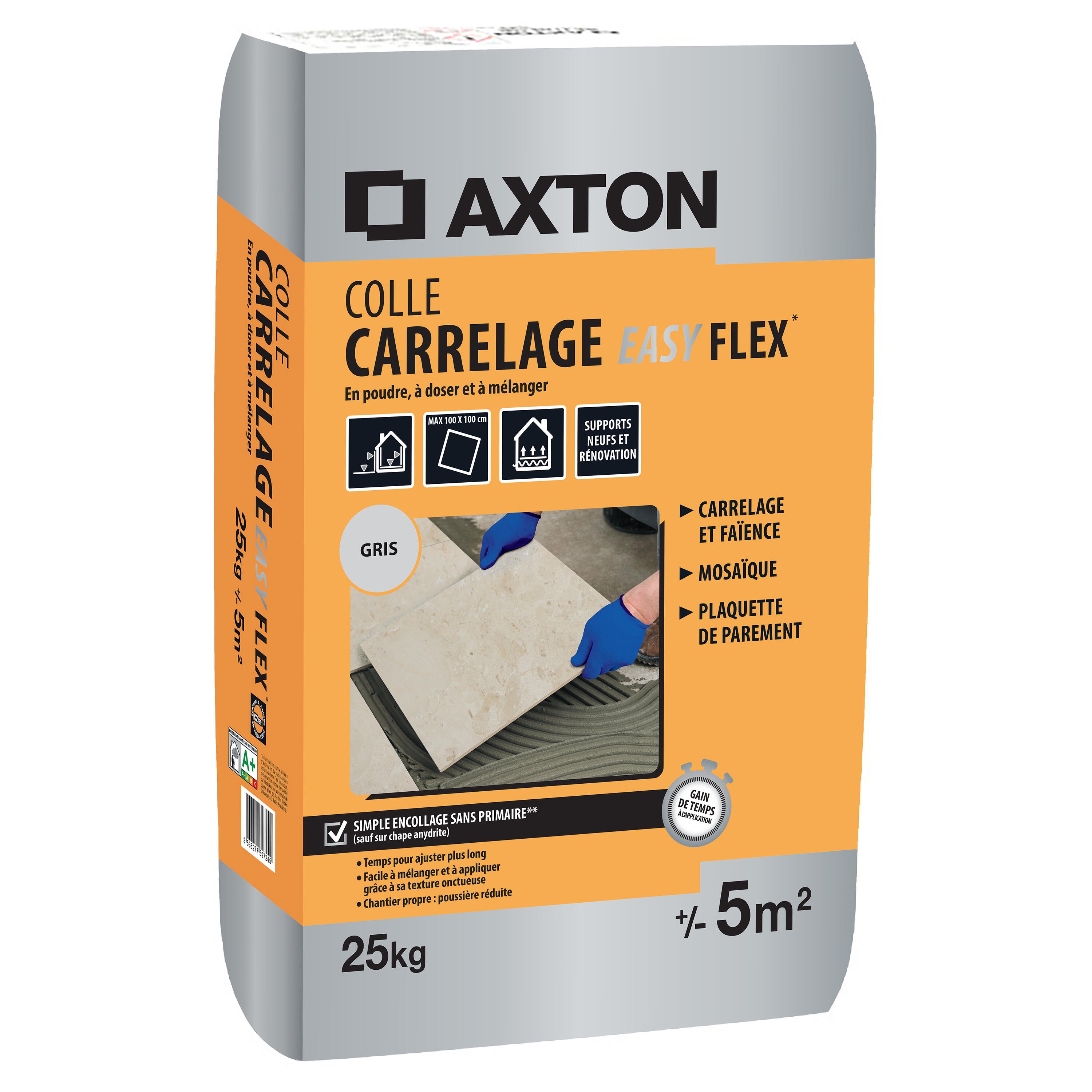 Colle en poudre carrelage mur et sol, gris AXTON 25 Leroy Merlin — free download
