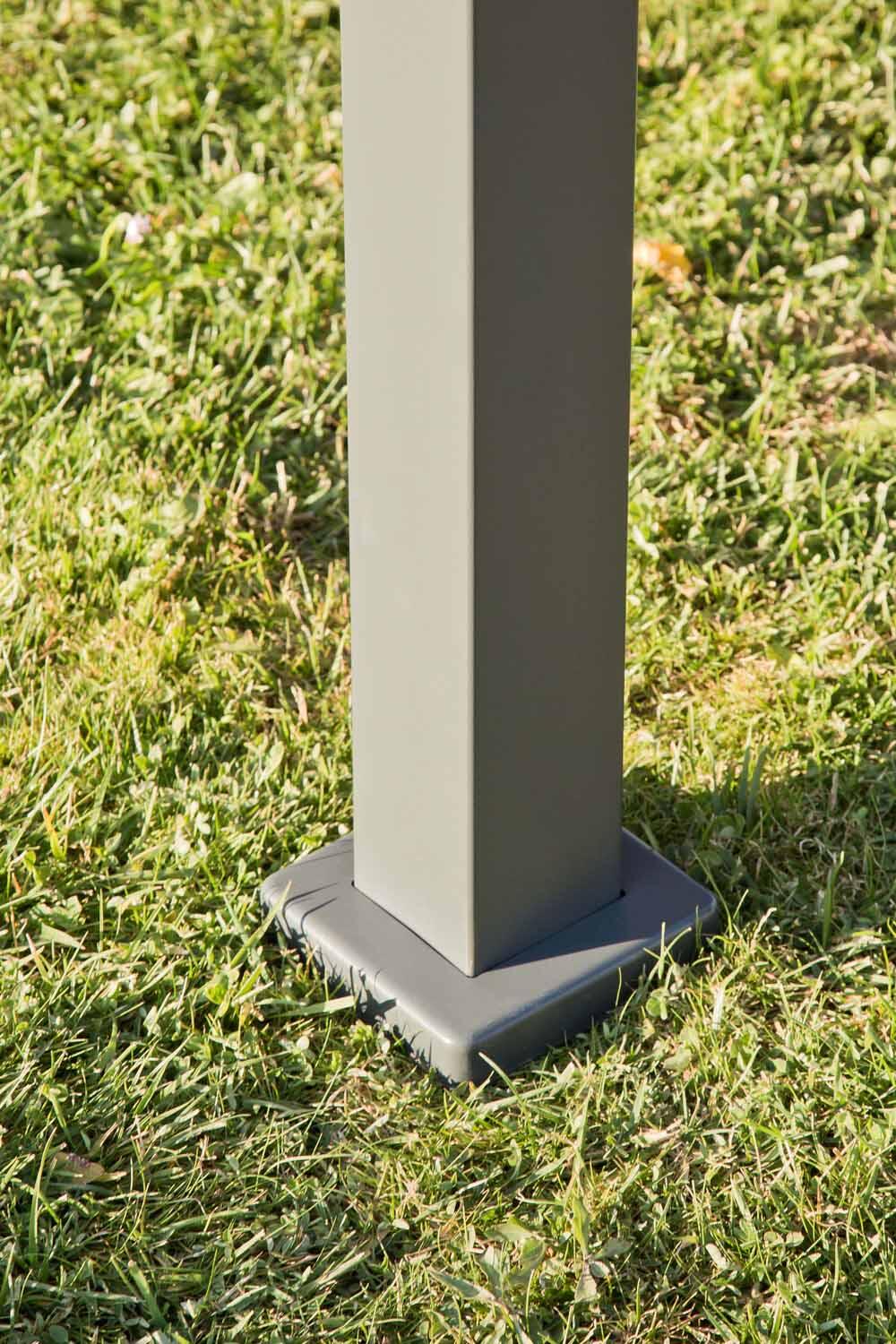 Tonnelle autoportant Ysis NATERIAL aluminium gris anthracite, 11.93 m² - 7