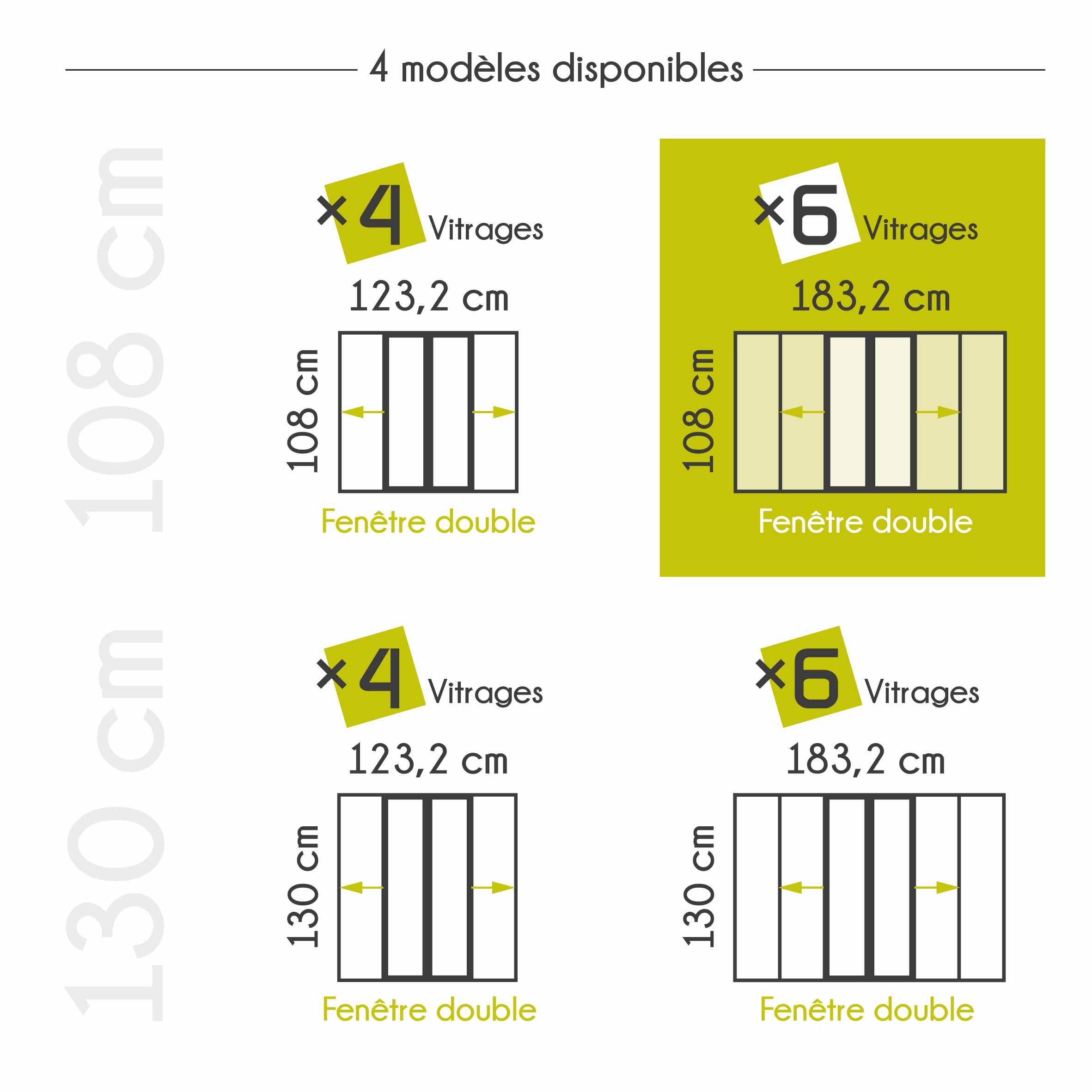 Verrière coulissante en aluminium noir sablé 6 carreaux, H.108 x l.183.2 cm - 14