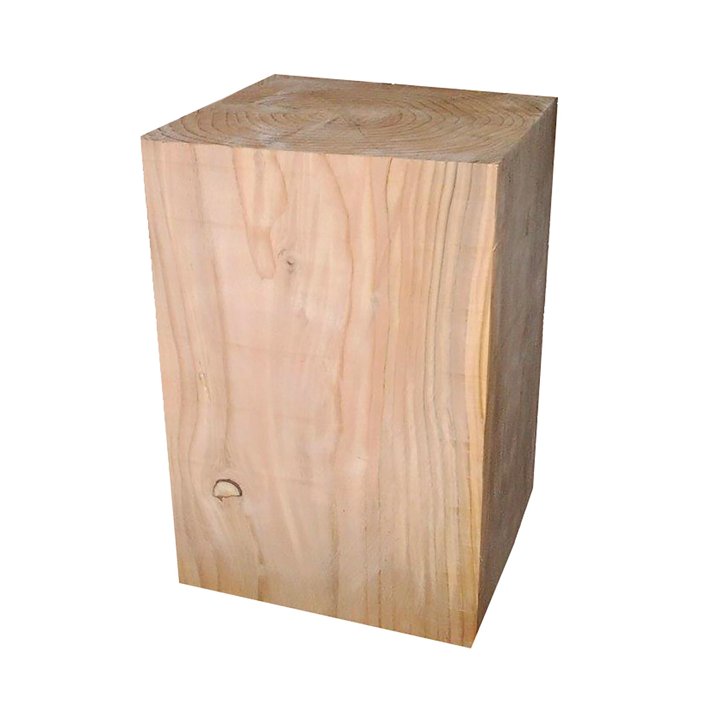Tronco cubo in abete di douglas grezzo 300 x 300 x 450 mm - 14