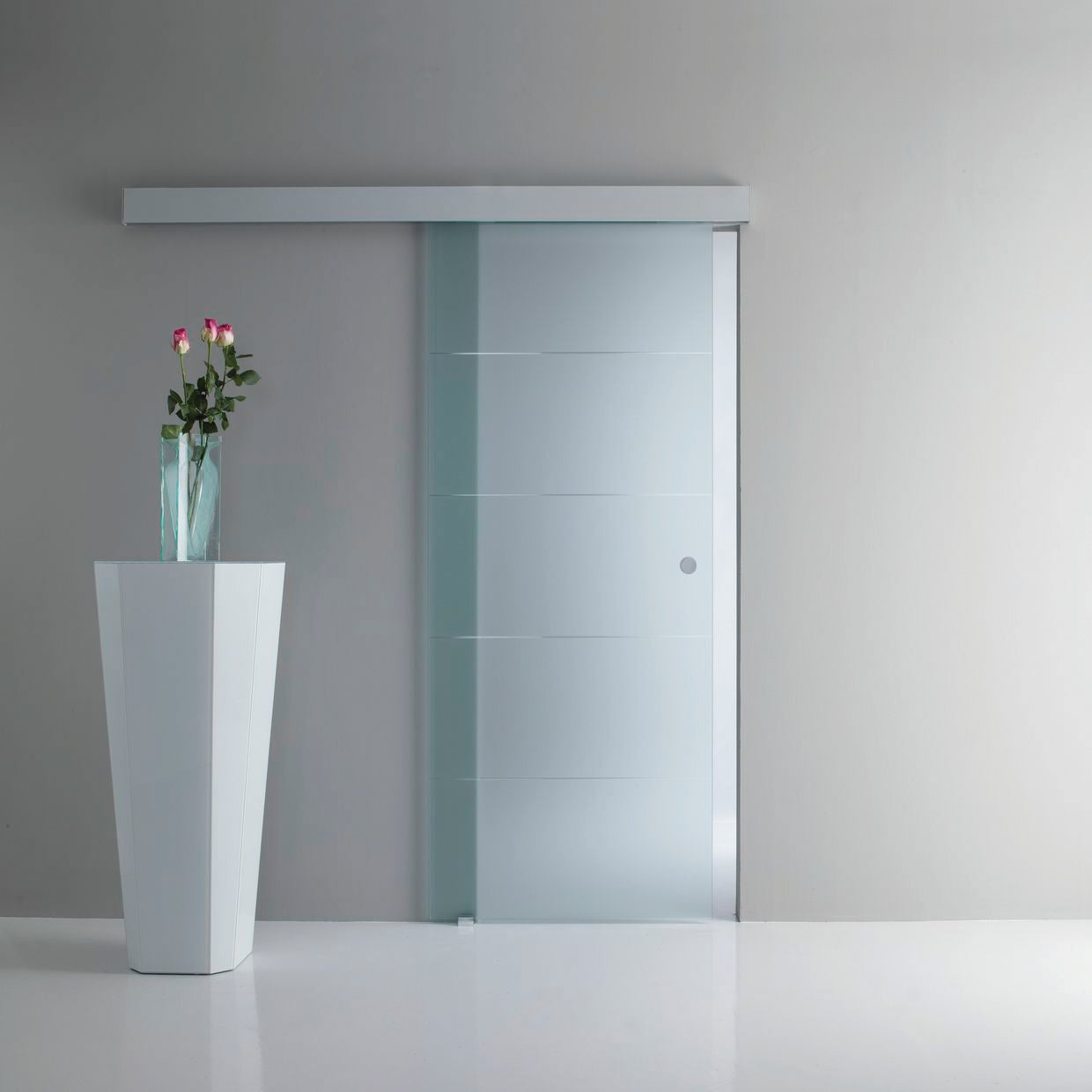 Anta per porta scorrevole Pegaso in vetro trasparente L 96 x H 215 cm reversibile - 2