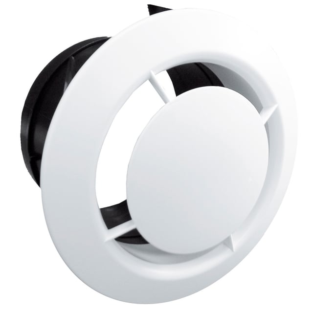 Bouche d'extraction pvc EQUATION, Diam.125/125 mm Be125