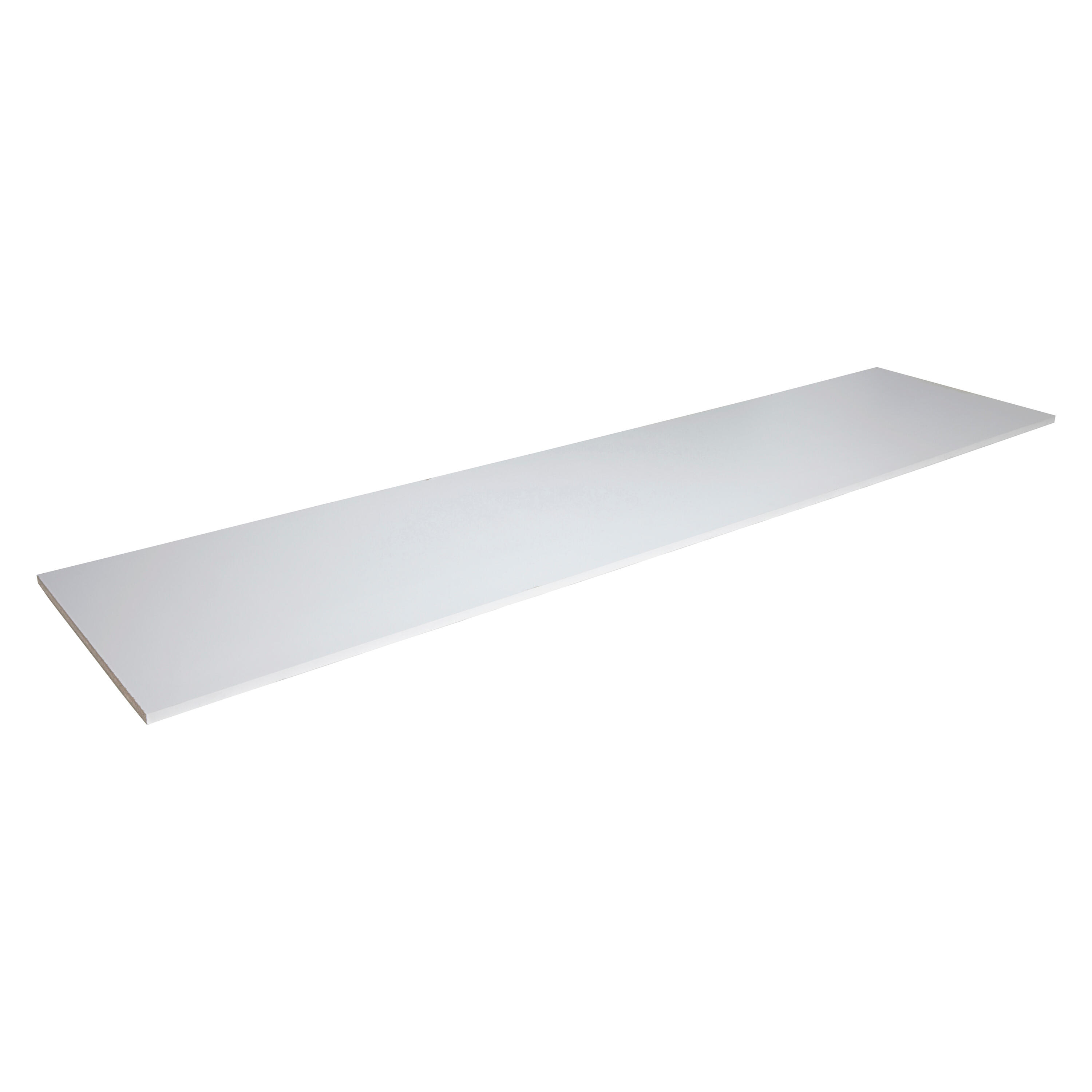 Tablette aggloméré mélaminé super blanc UNILIN, L.250 x l.40 cm x Ep.18 mm - 2