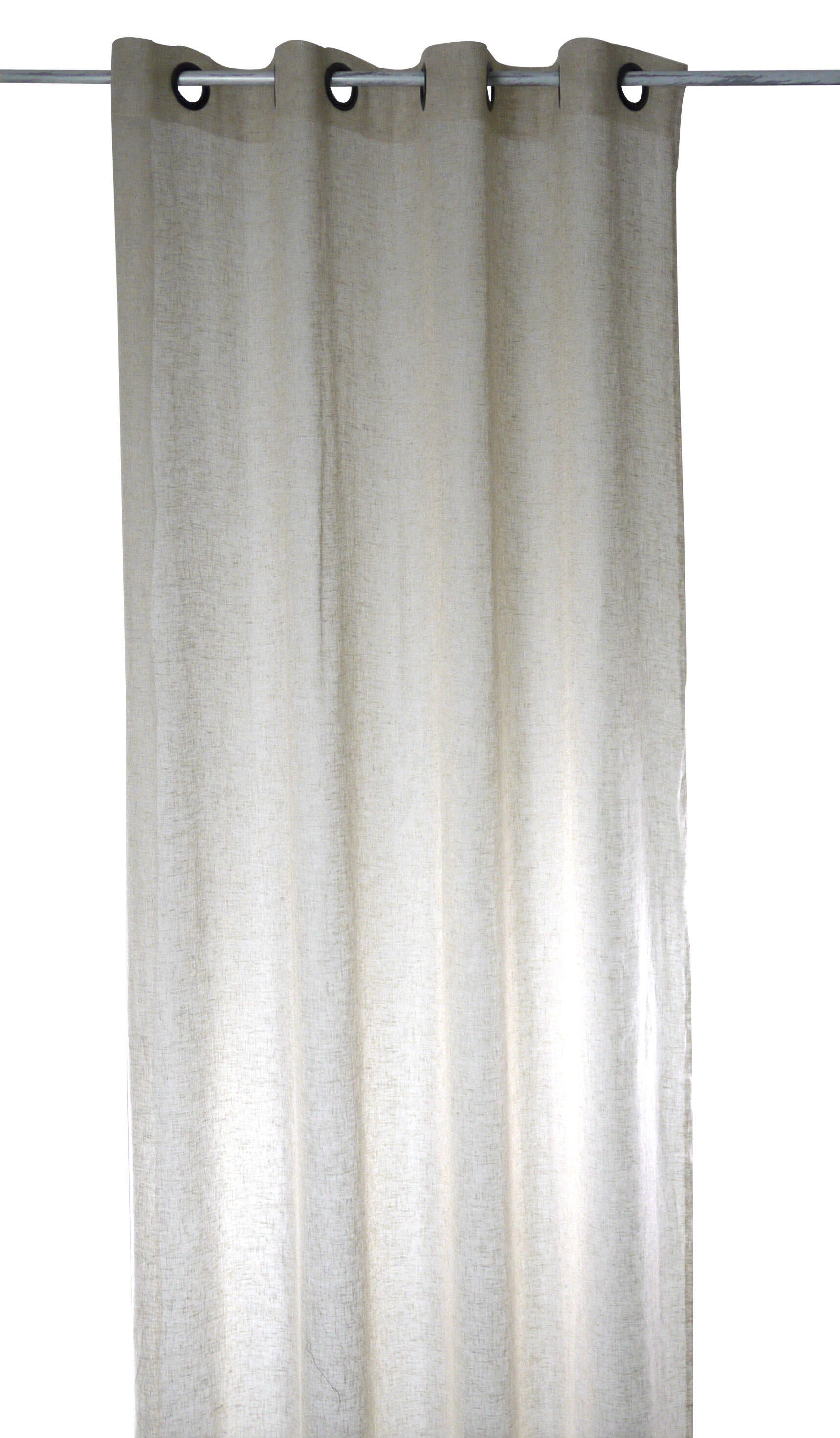 Voilage tamisant, Kaolin, beige H.240 x l.150 cm - 2