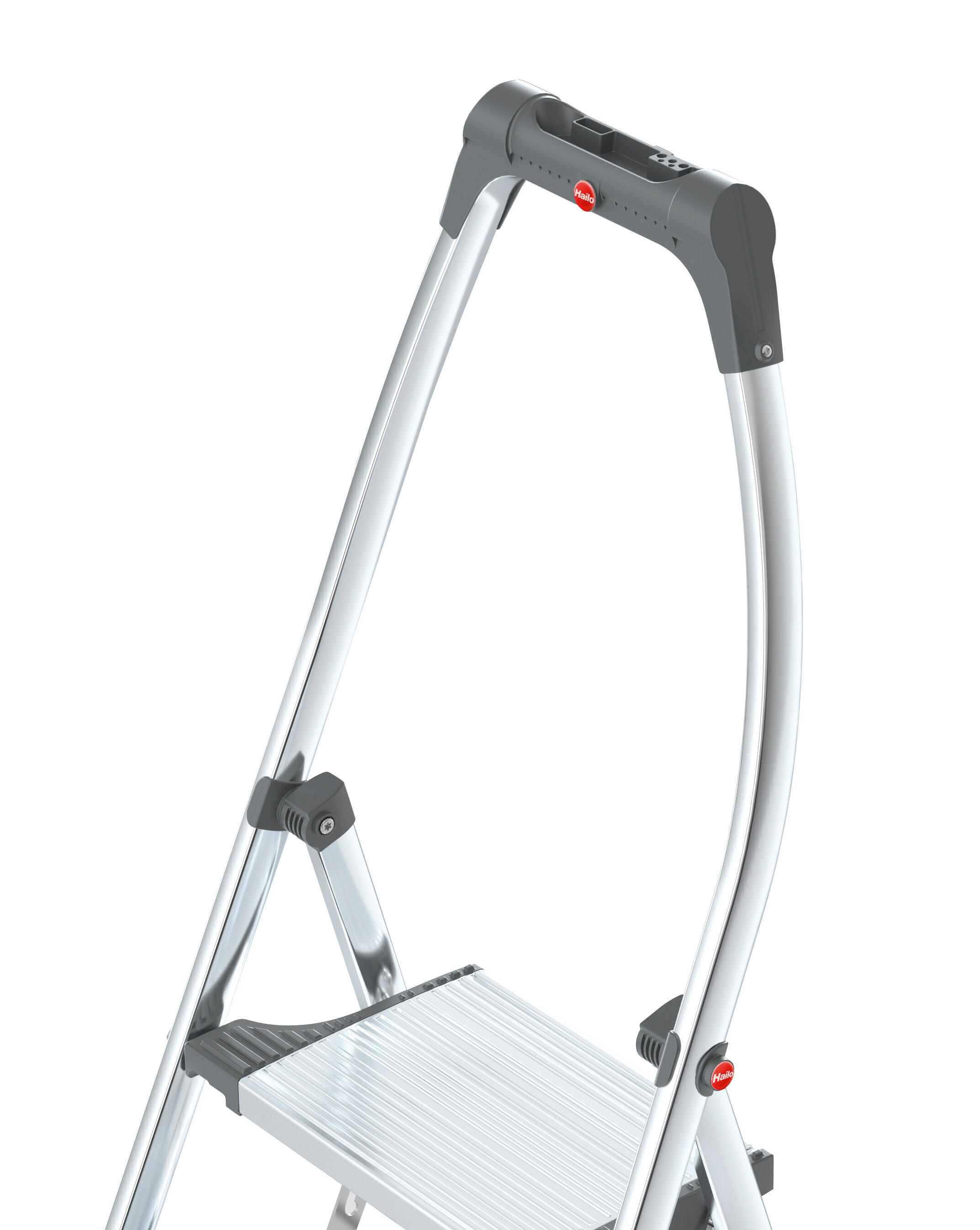 Scaletta HAILO Living Step Plus in alluminio 2 gradini 150 kg - 14
