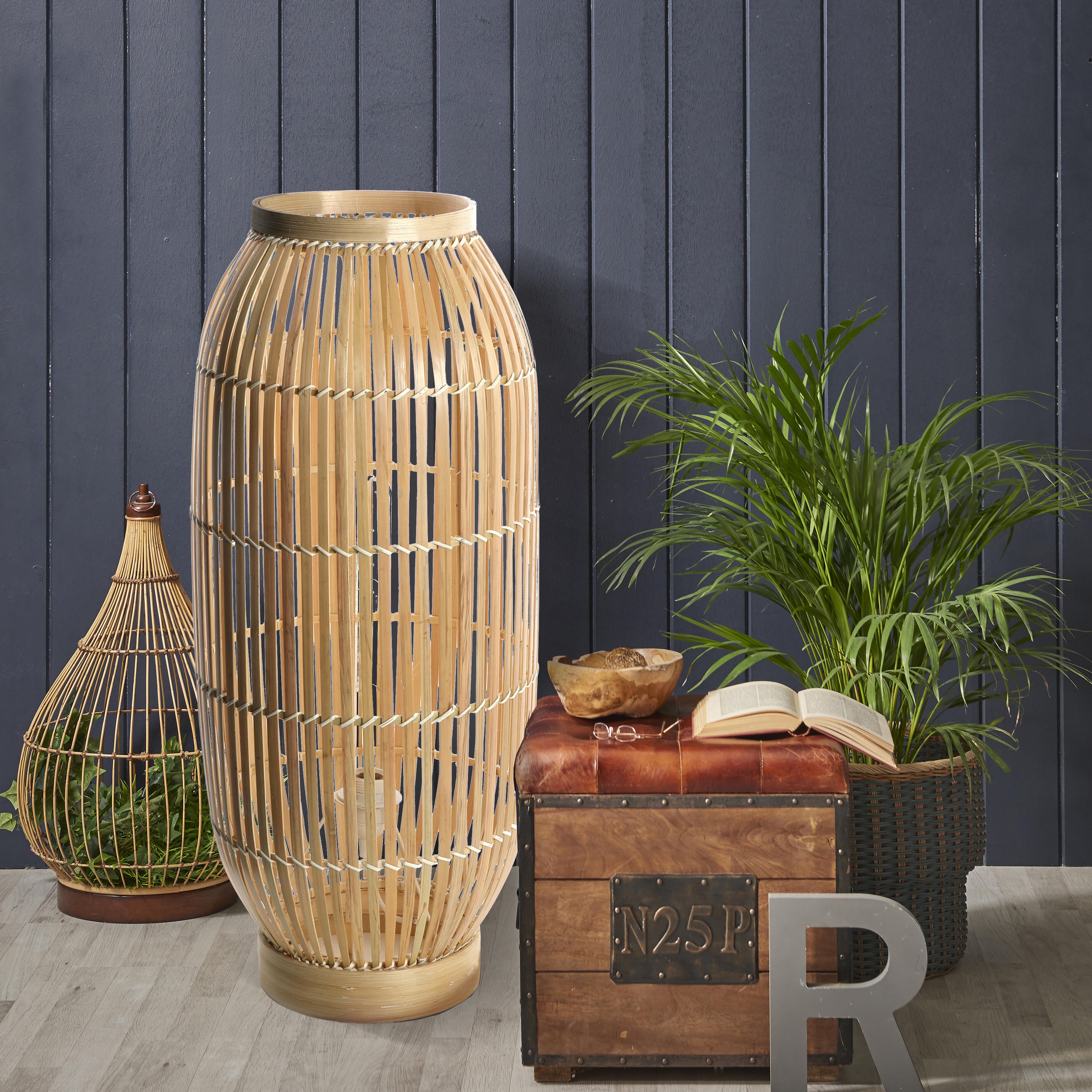 Lampadaire Cordoba, bambou, beige,  H.70 cm, E27 - 7