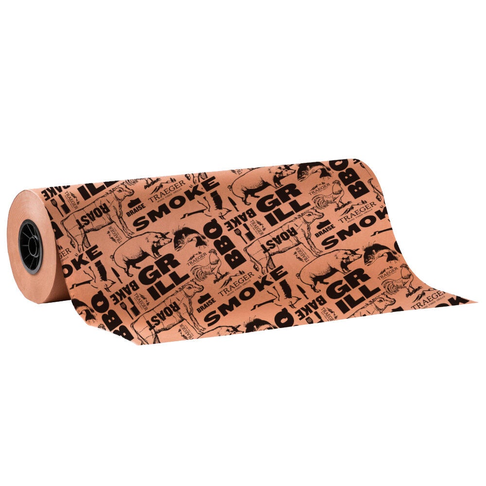 Rouleau Papier Kraft Pour Barbecue 30cm X 30m - Papier Boucherie Rose, Résistant à La Chaleur (220-230°C)