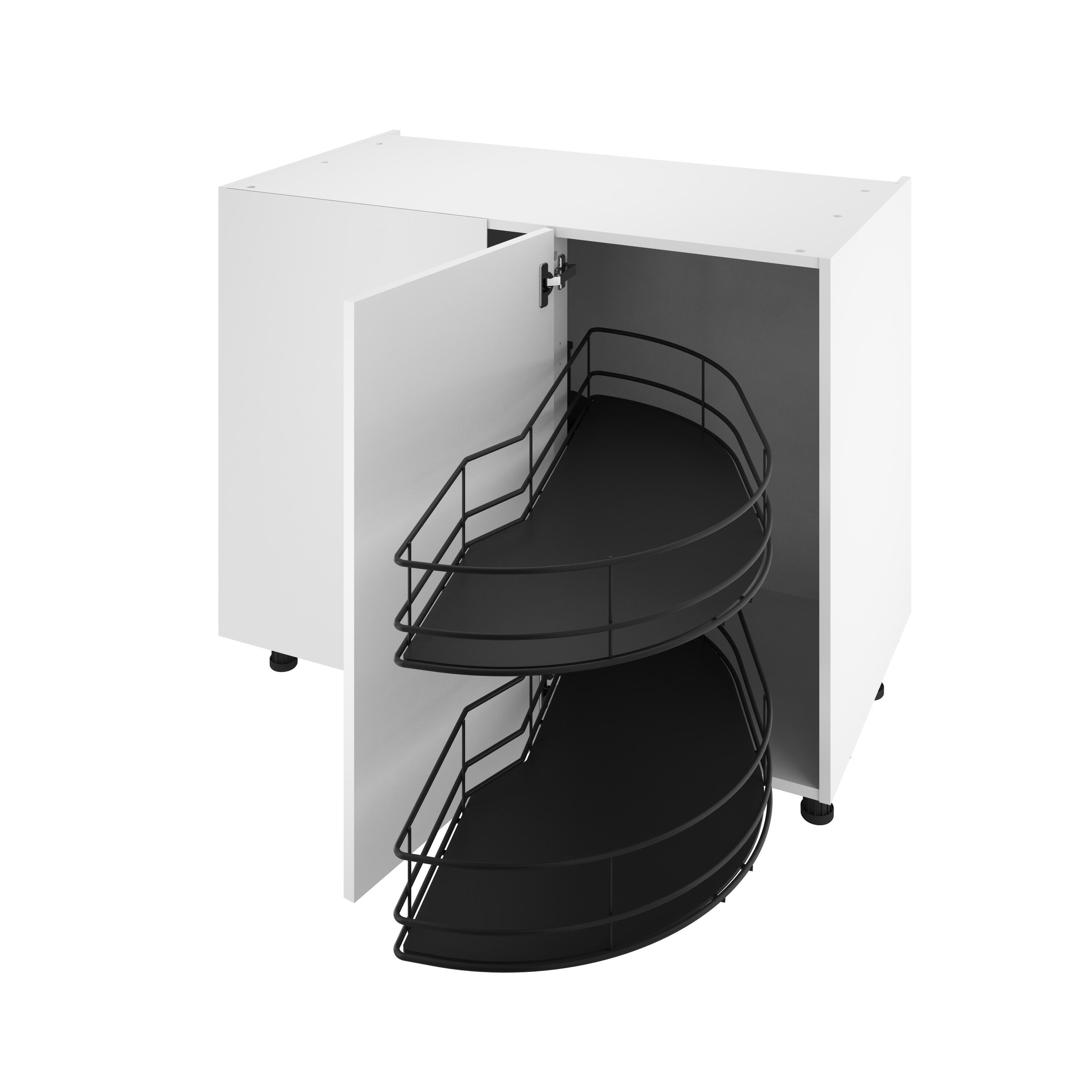 Rangement d'angle, 2 paniers tirant droit pour meuble d'angle bas - 2