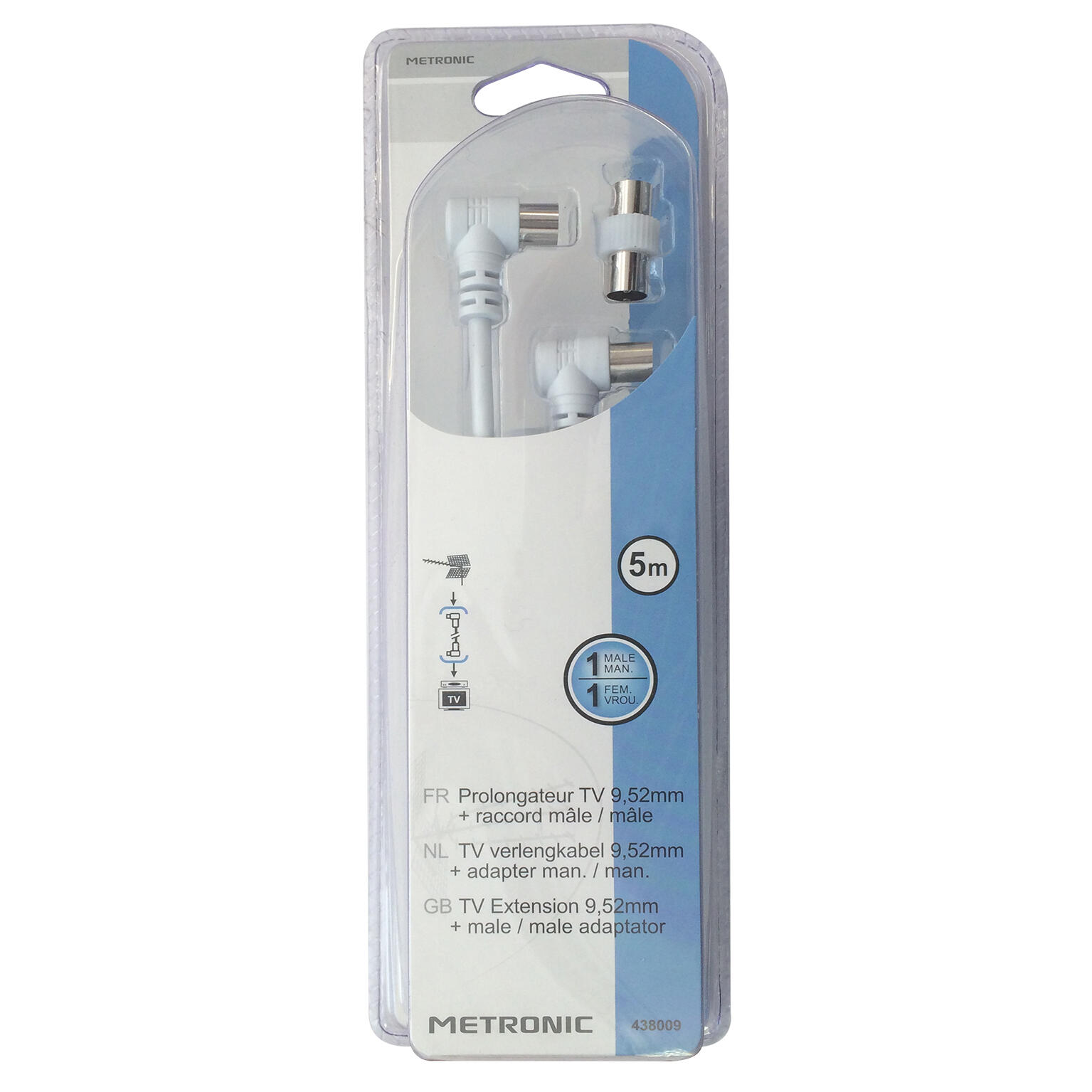 Cavo di collegamento tv METRONIC Coassiale 5 m - 4