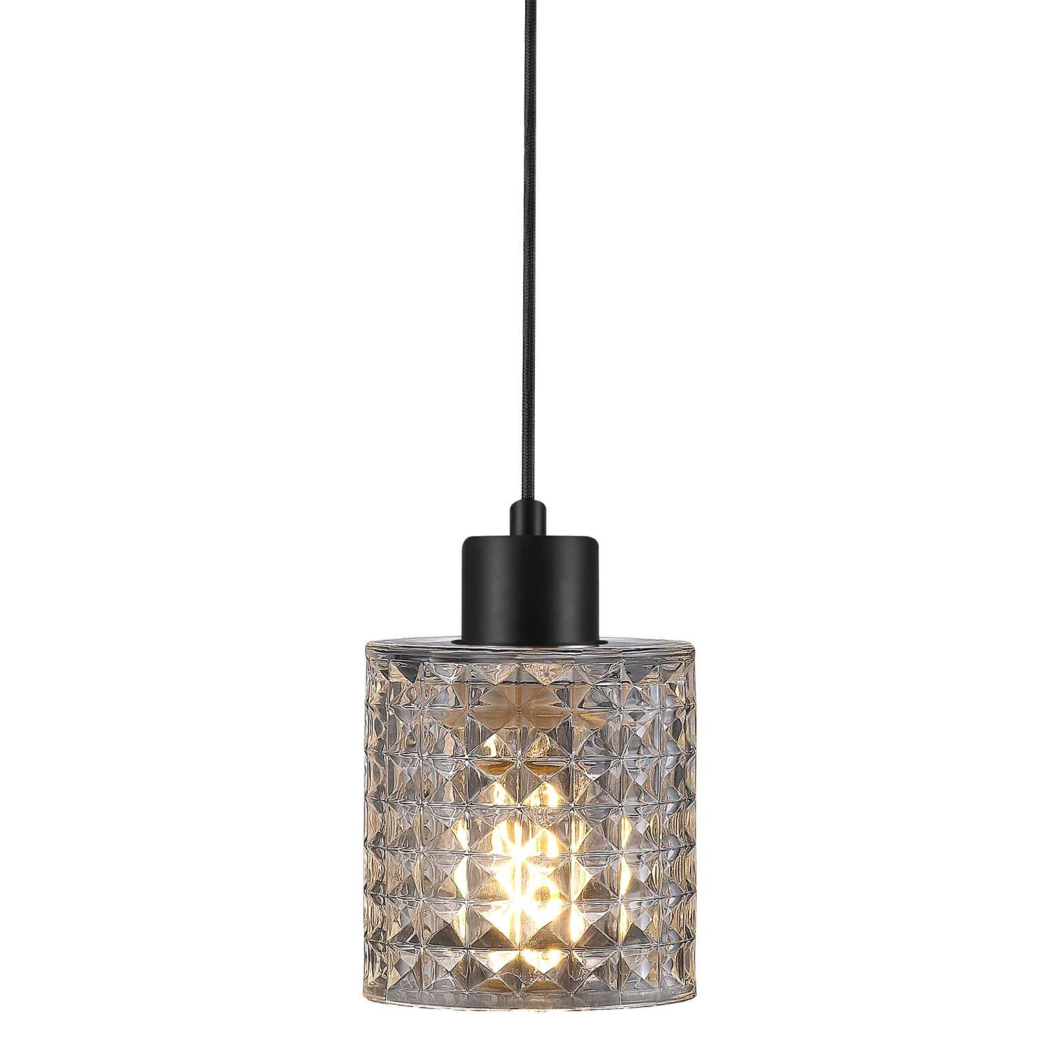 Suspension Hollywood verre, transparent, Diam.10.8 cm, E27 - 2