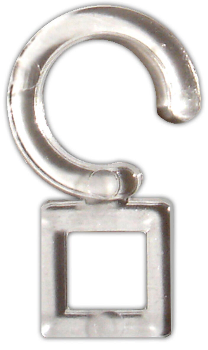 12 ganchos coser para anilla 35/28 mm pvc inspire transparente mate en bruto