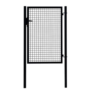 Portillon grillagé Garden+ noir, l.100 x H.150 cm