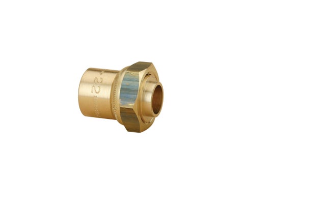 Raccord droit pour gaz naturel pour sortie de compteur x Diam.22 mm, GAZINOX