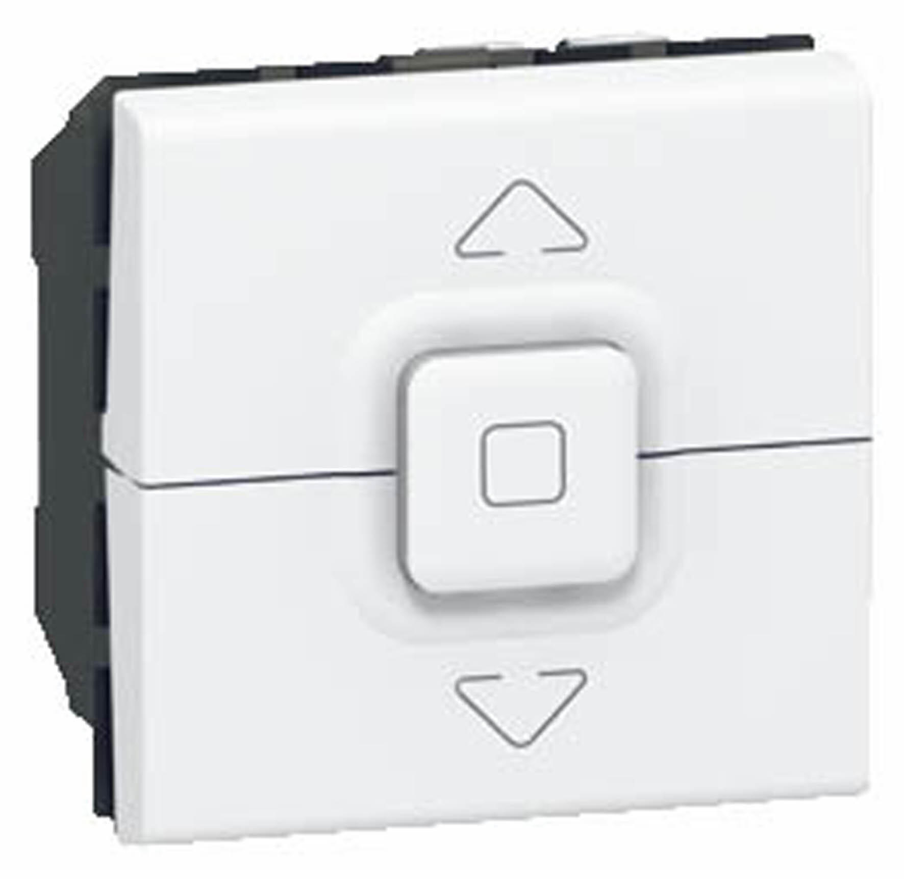 Interrupteur Individuel Volet Roulant Saillie - Blanc - Pour Installation Murale Simple - 5
